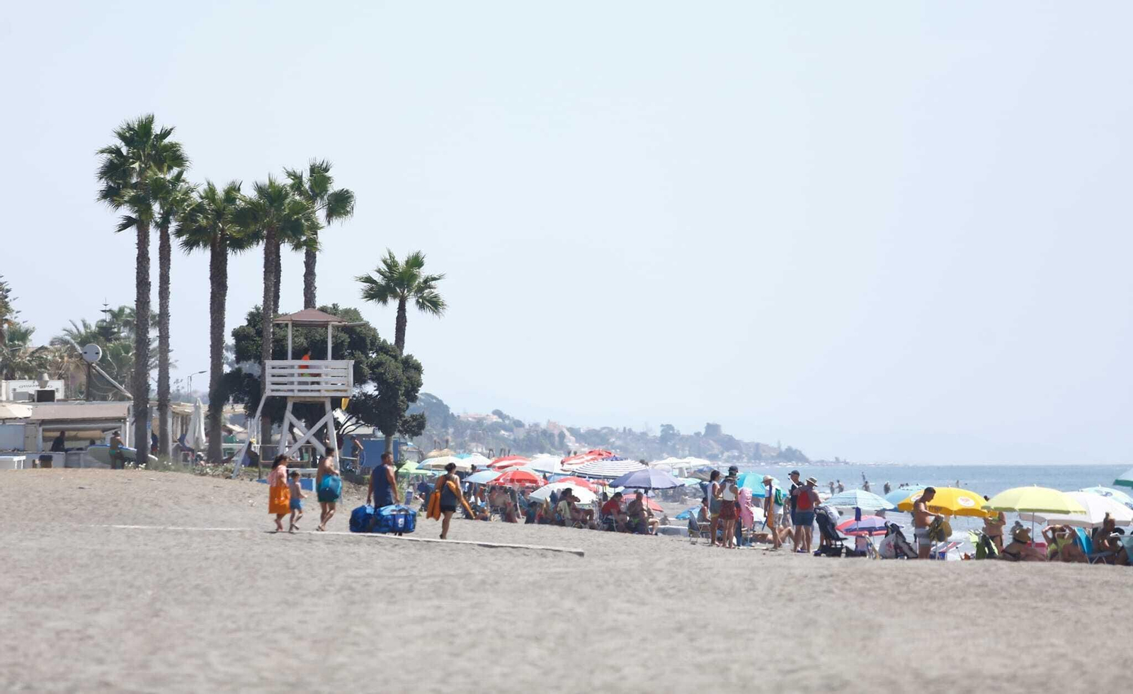 Último domingo de agosto en las playas de Málaga (fotos)