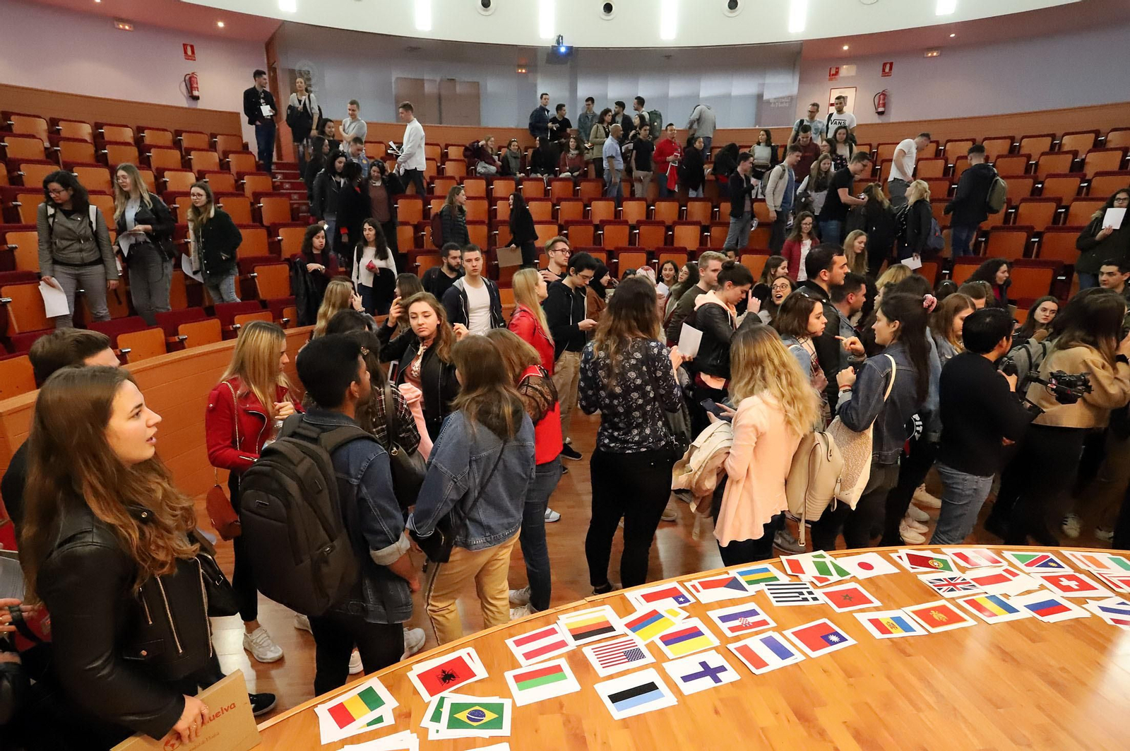 Imágenes de la llegada de erasmus a la Universidad de Huelva