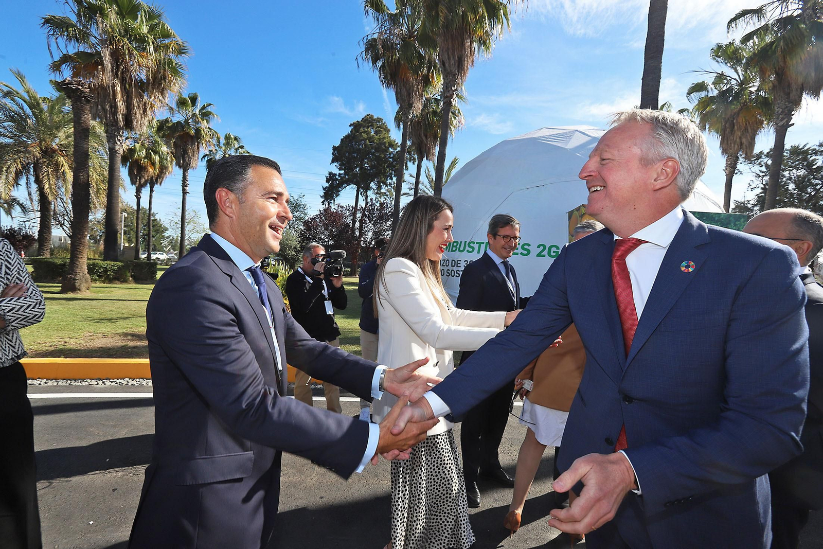 Presentación de la nueva planta de biocombustibles de segunda generación  de Cepsa en Palos de la Frontera (Huelva)