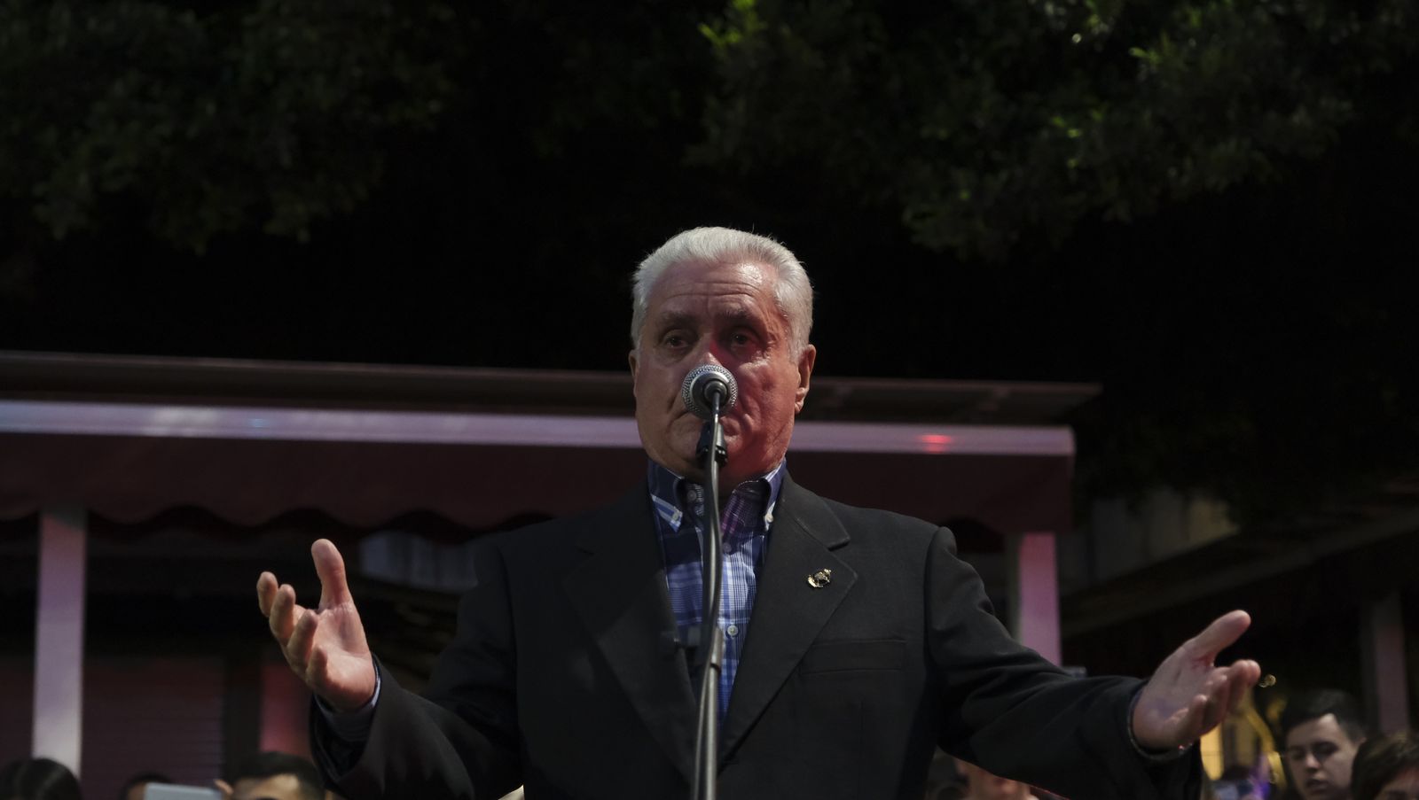 La procesión del Encuentro por las calles de Almería, en imágenes