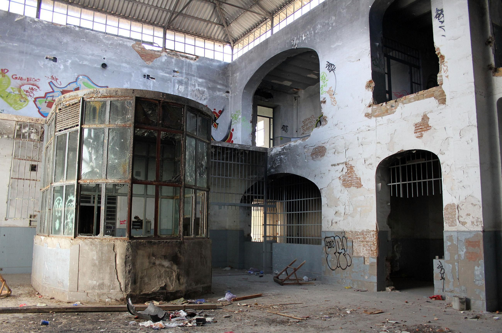 Imágenes de la antigua cárcel de Huelva durante estos últimos años