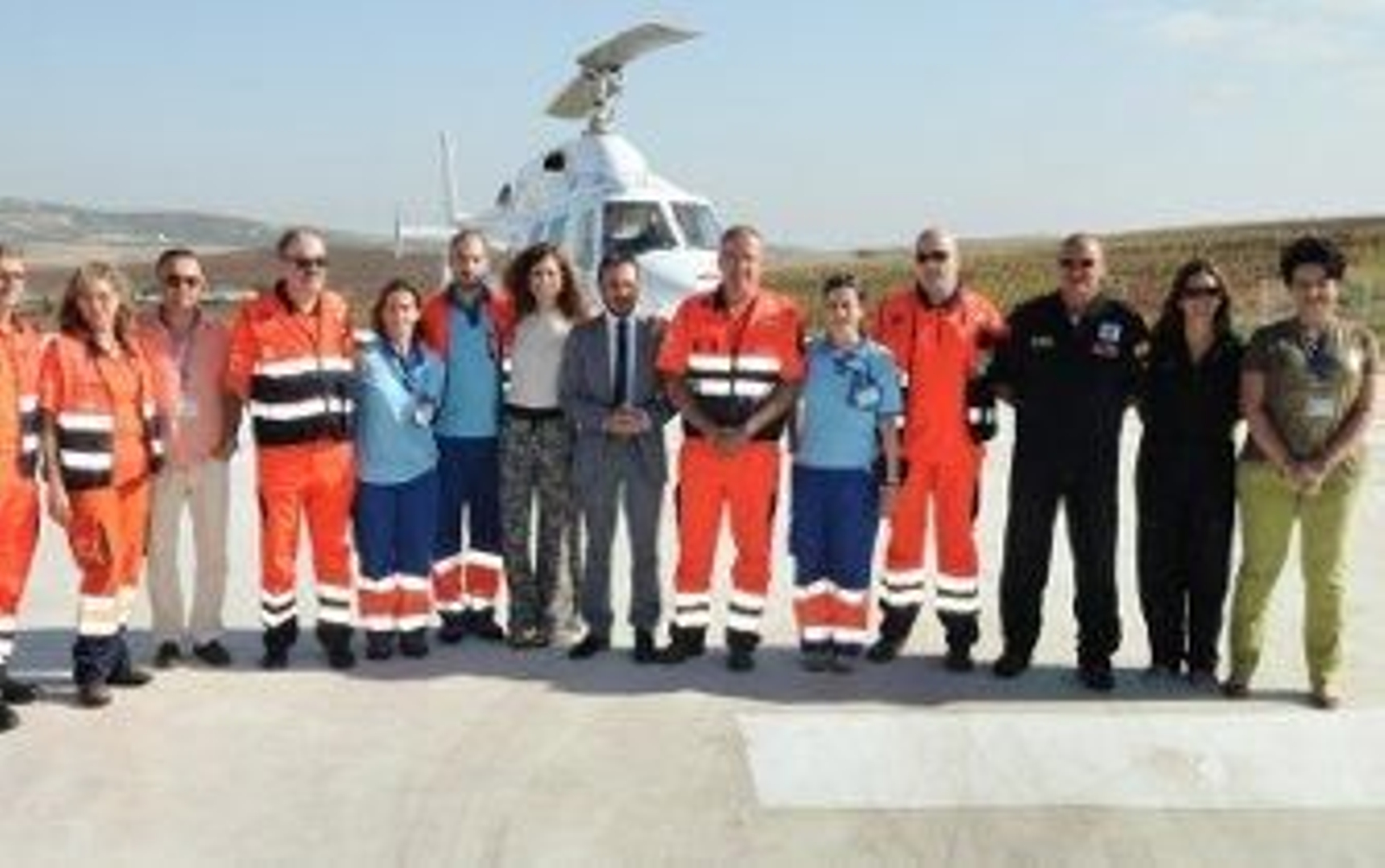Puesto en marcha el nuevo helipuerto en el hospital de Jerez Puesto en marcha el nuevo helipuerto en el hospital de Jerez