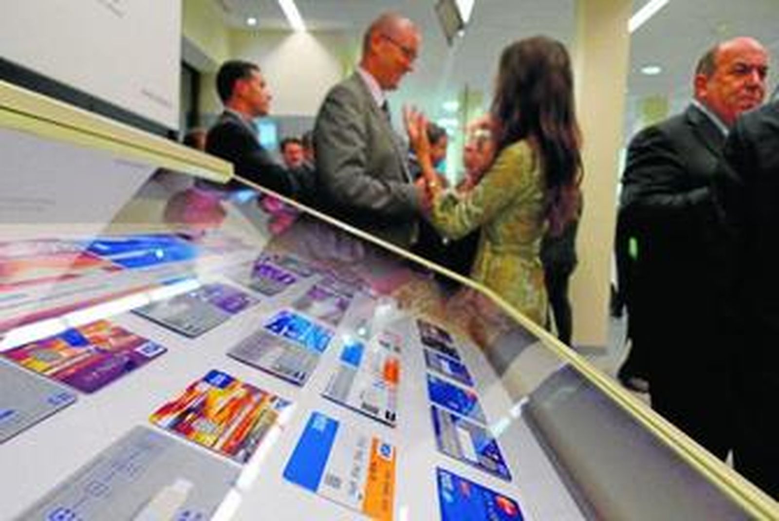 Algunas de las tarjetas que se pueden ver en la exposición.