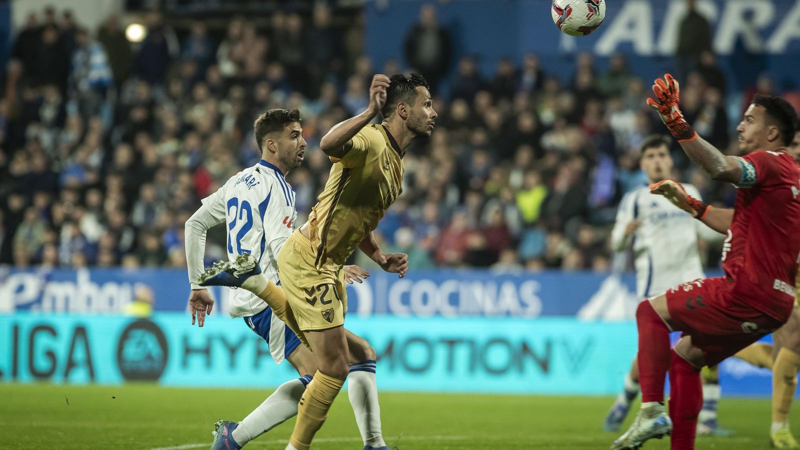 El Zaragoza-Málaga CF, en fotos