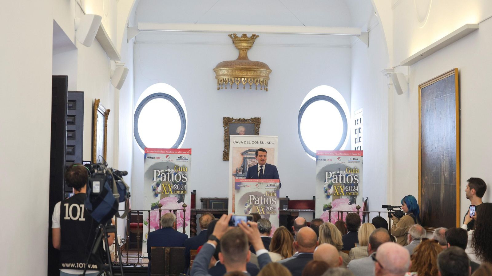 José María Bellido habla durante la presentación de la Guía.