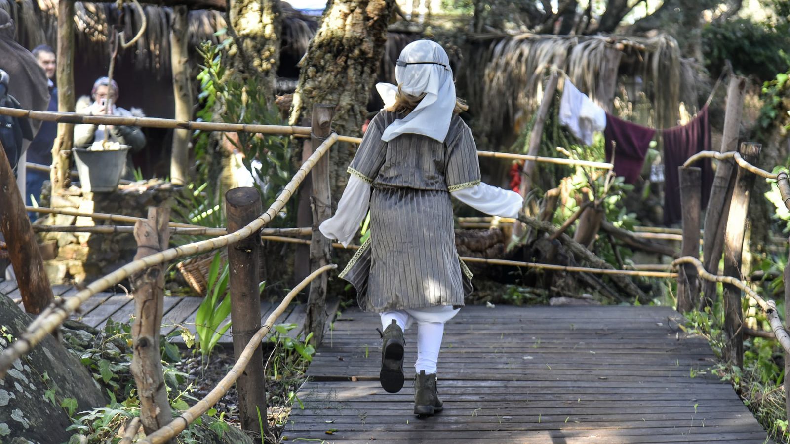 El Belén viviente de Pelayo tras el incendio