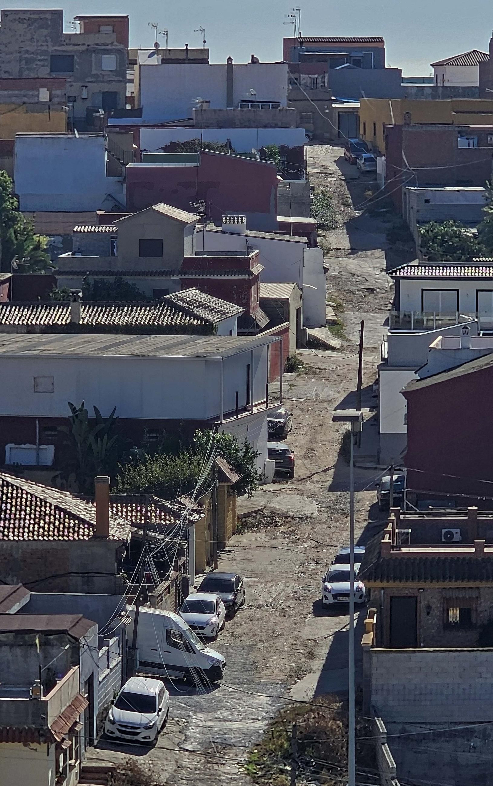 Fotos de los desperfectos de la barriada de La Capelina en Algeciras