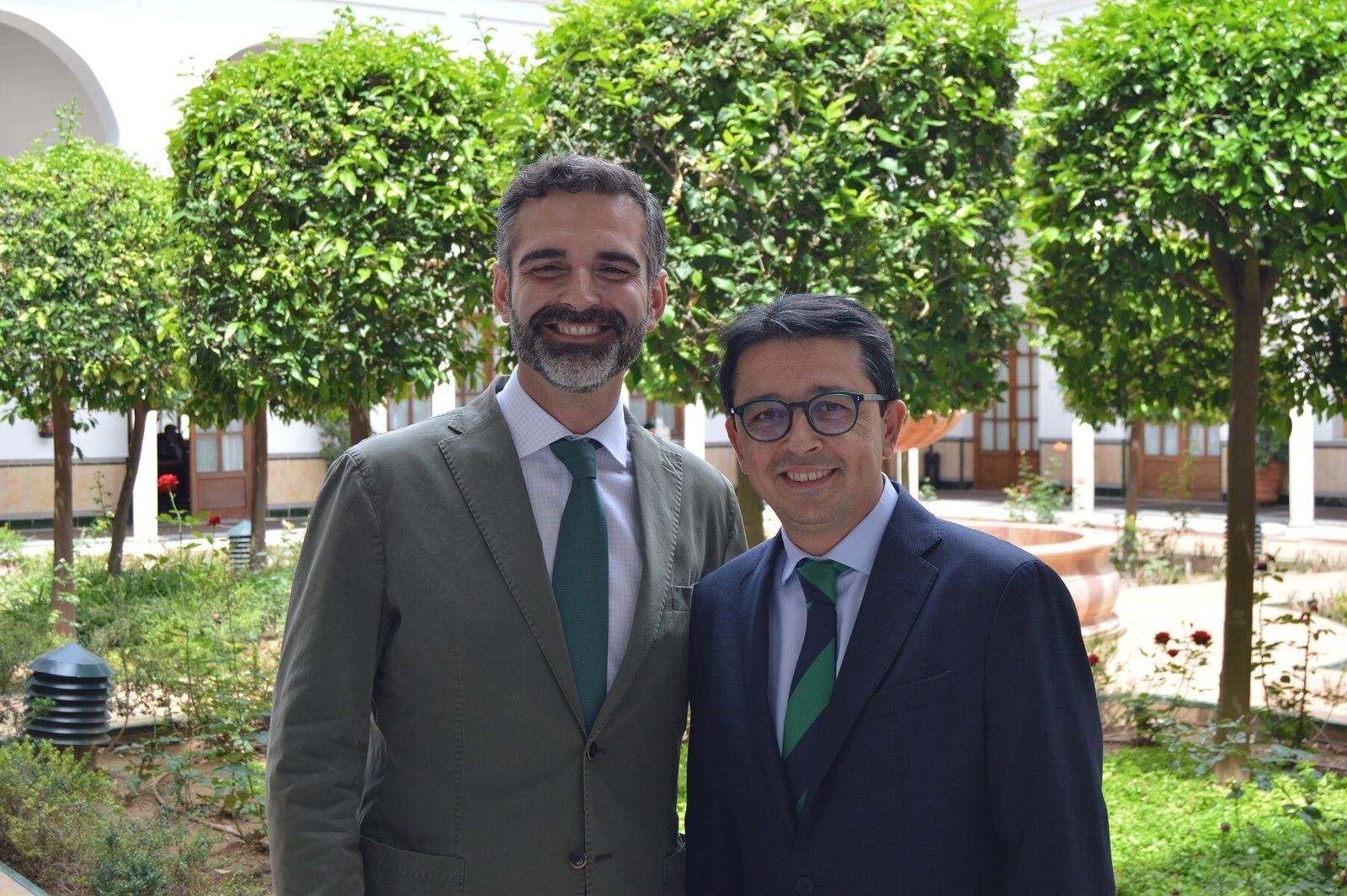Manuel Guzmán con Ramón Fernández-Pacheco.