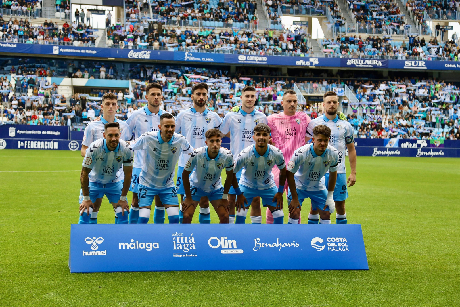 Alineación en el Málaga CF - Real Murcia