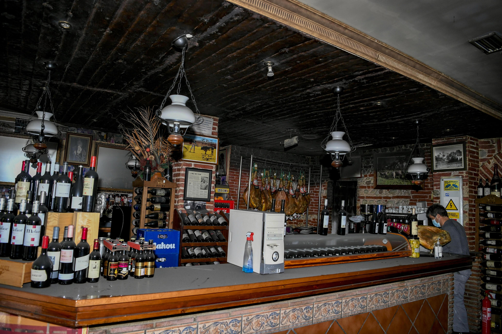 Así ha quedado el restaurante Ramírez de Granada tras el incendio