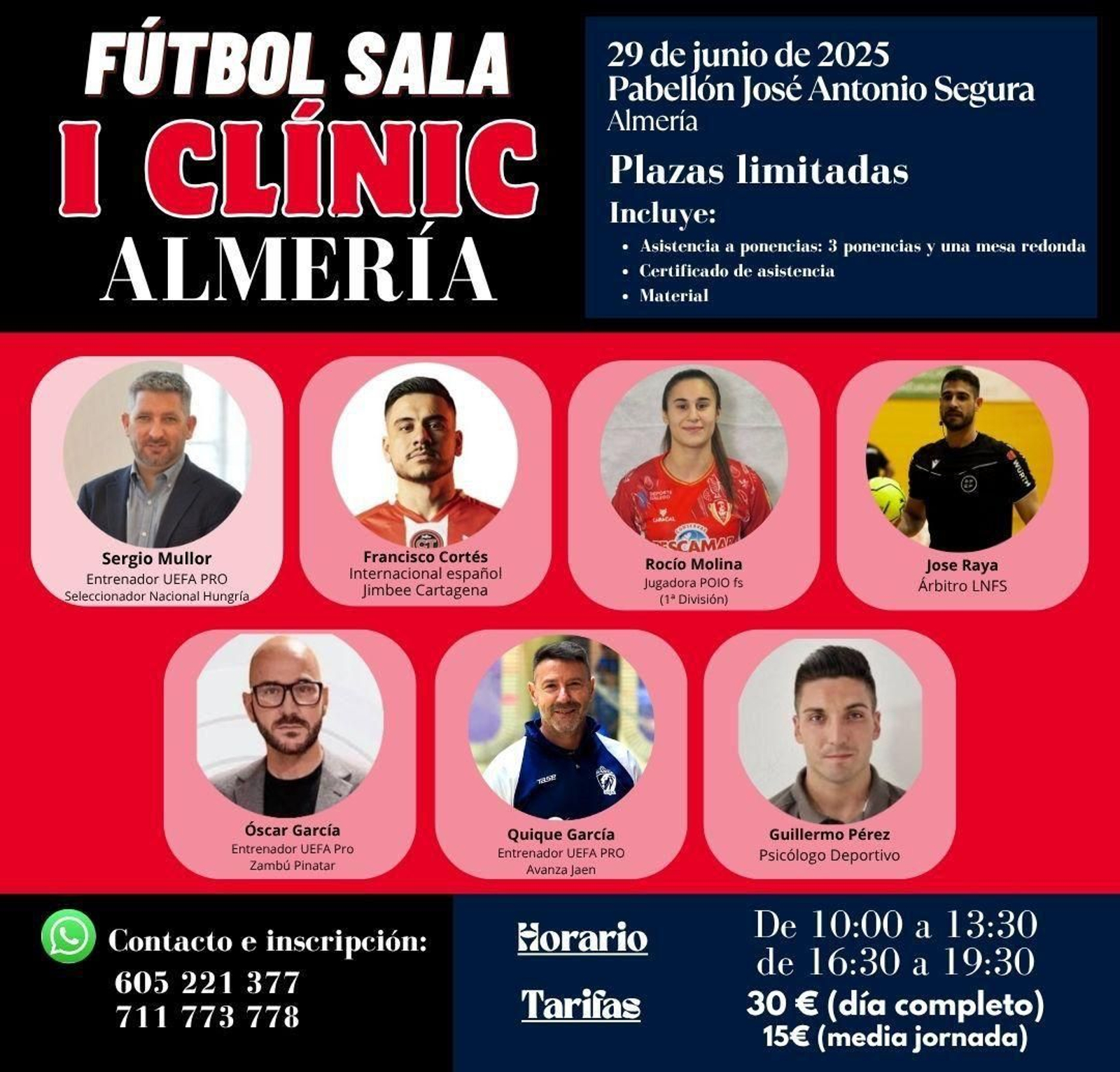 Cartel del primer clínic de fútbol sala que se desarrollará en Almería el próximo domingo 29 de junio. Cartel del primer clínic de fútbol sala que se desarrollará en Almería el próximo domingo 29 de junio.