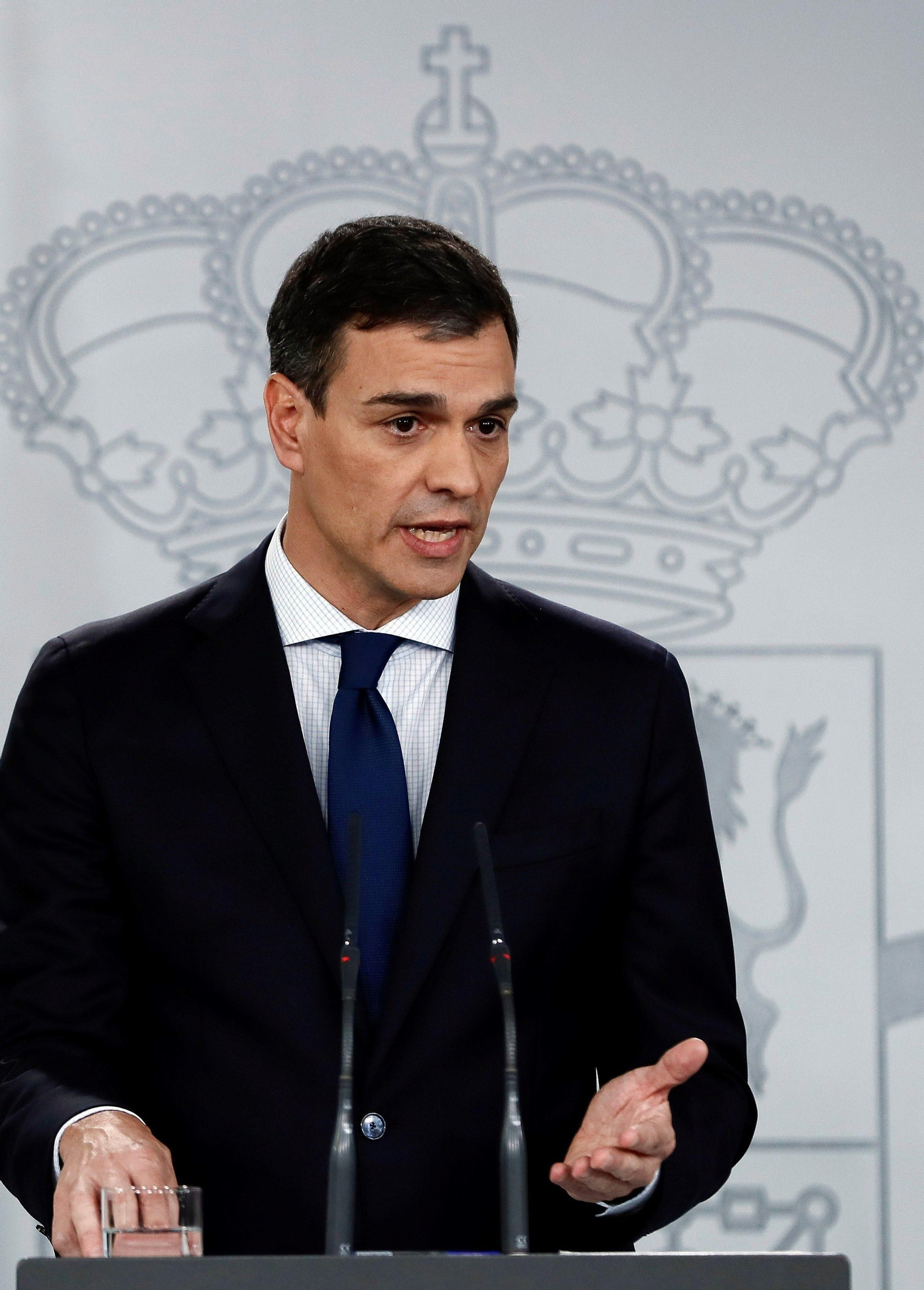 Pedro Sánchez, en la Moncloa.