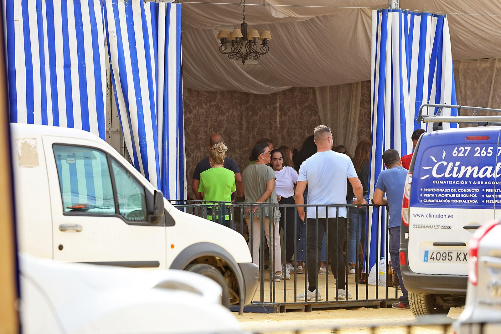 Imágenes de los preparativos en el recinto de la Feria del Caballo 2024