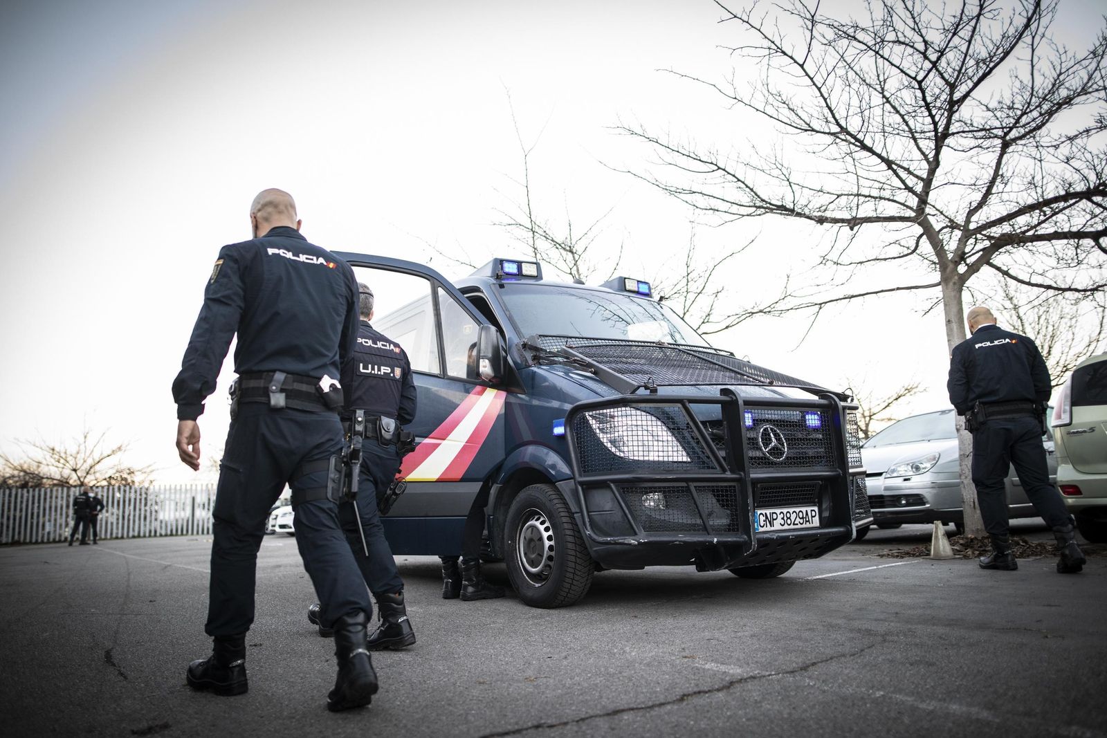 Varios agentes de la Policía Nacional de Granada, en una imagen de archivo.