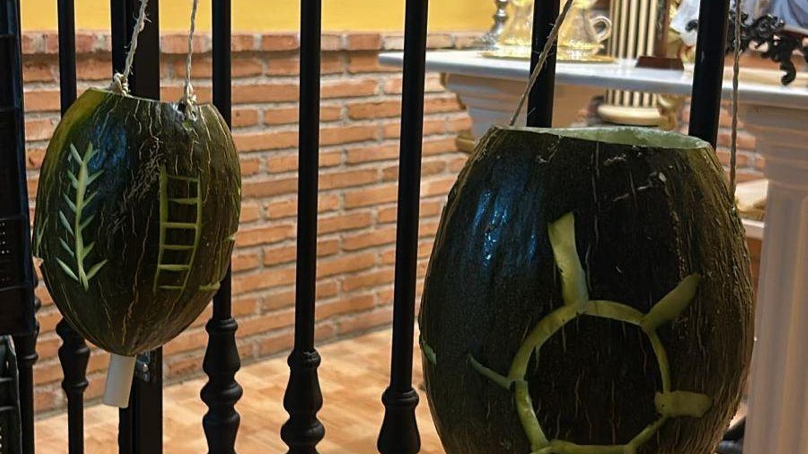 Farolillos ya terminados.