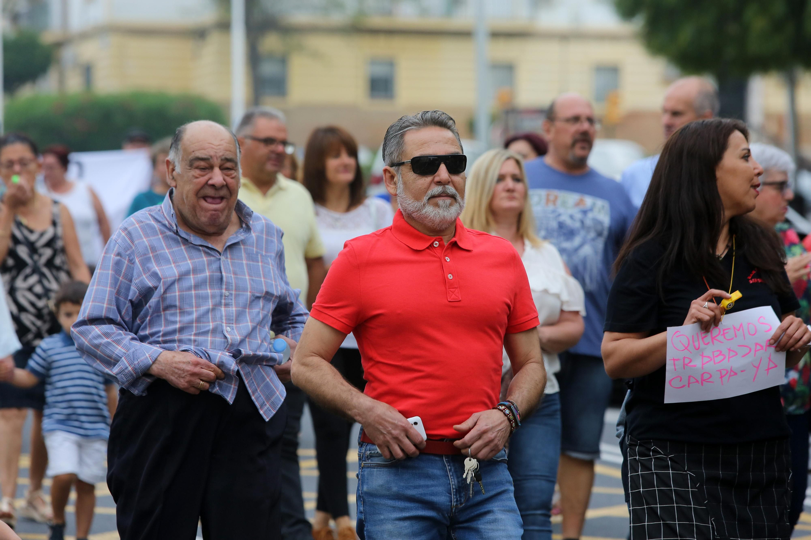 Más imágenes de la protesta de los minoristas del mercado de San Sebastián