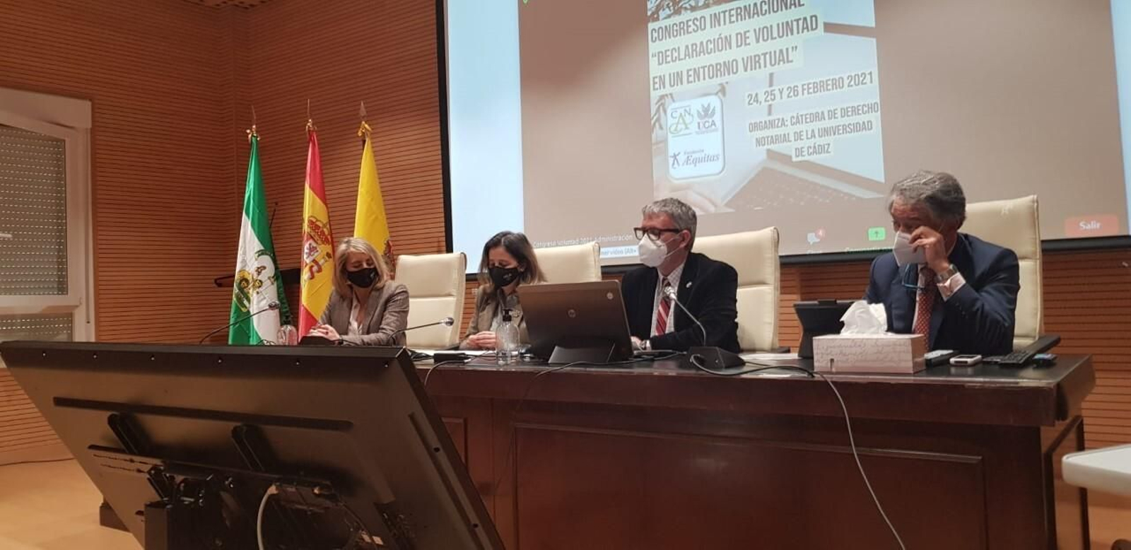 El edificio INDESS del Campus de Jerez ha albergado la inauguración del Congreso Internacional 'Declaración de Voluntad en un Entorno Virtual'.