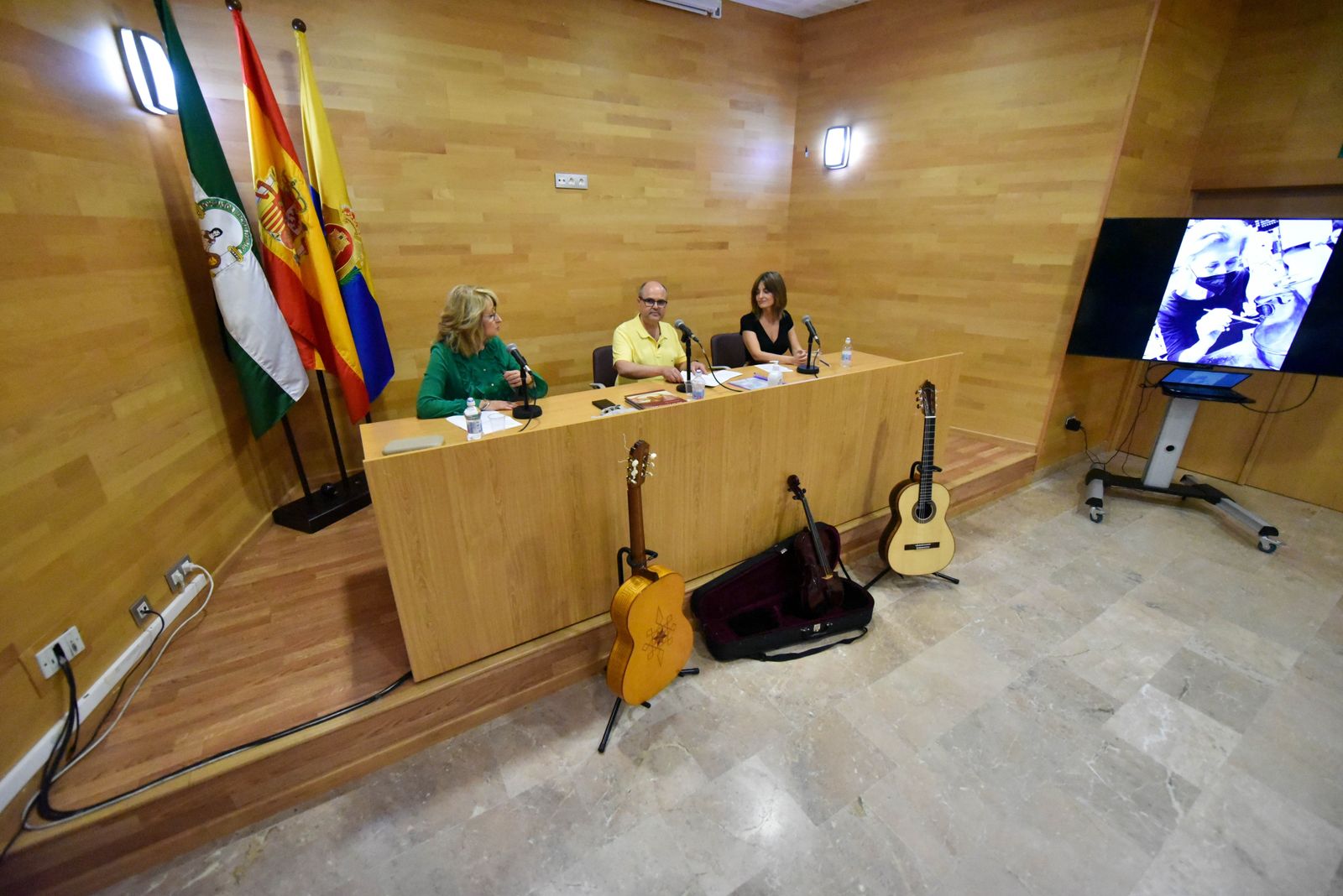 Un momento de la conferencia de Chico Chacón, este lunes.
