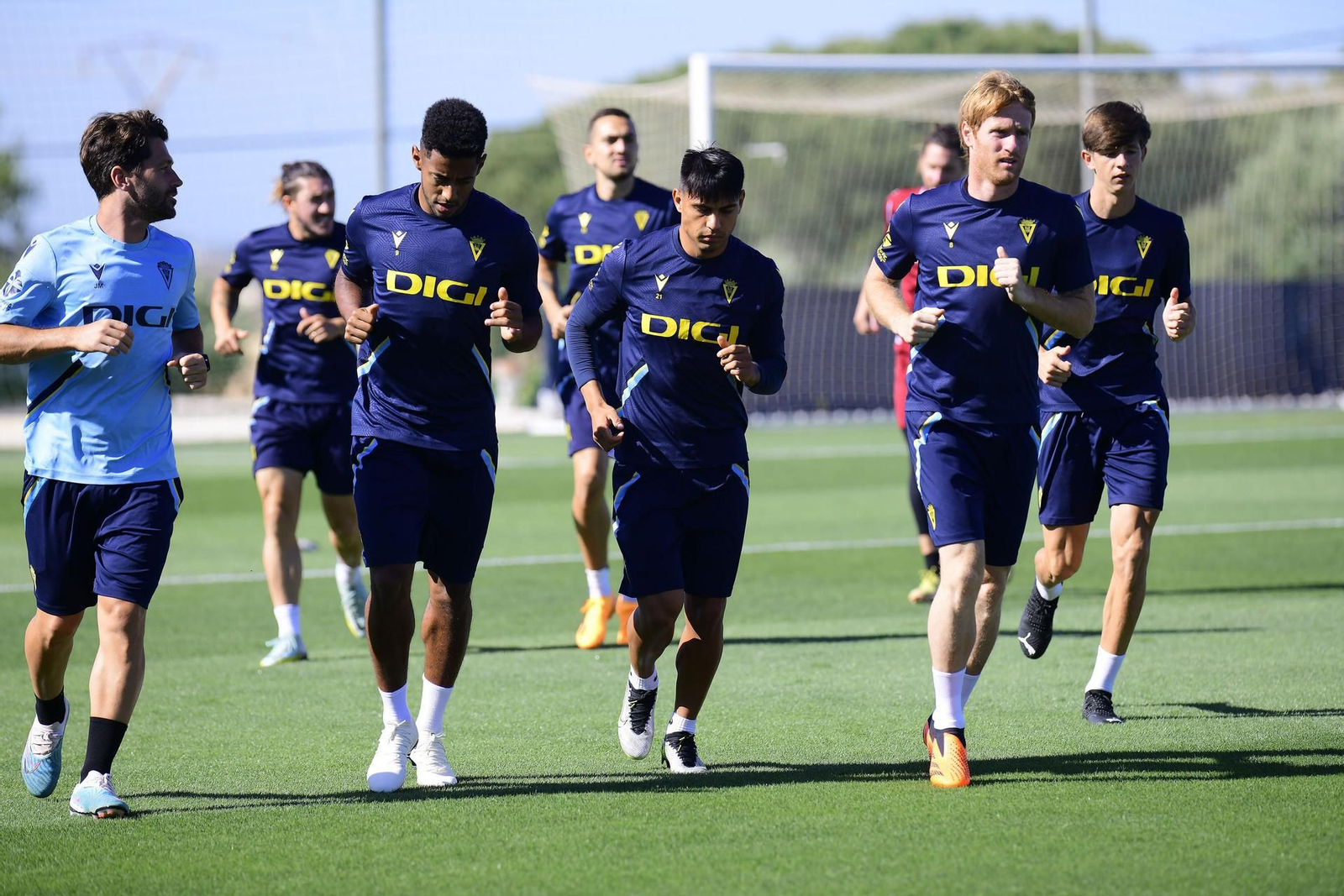 Un entrenamiento del Cádiz.
