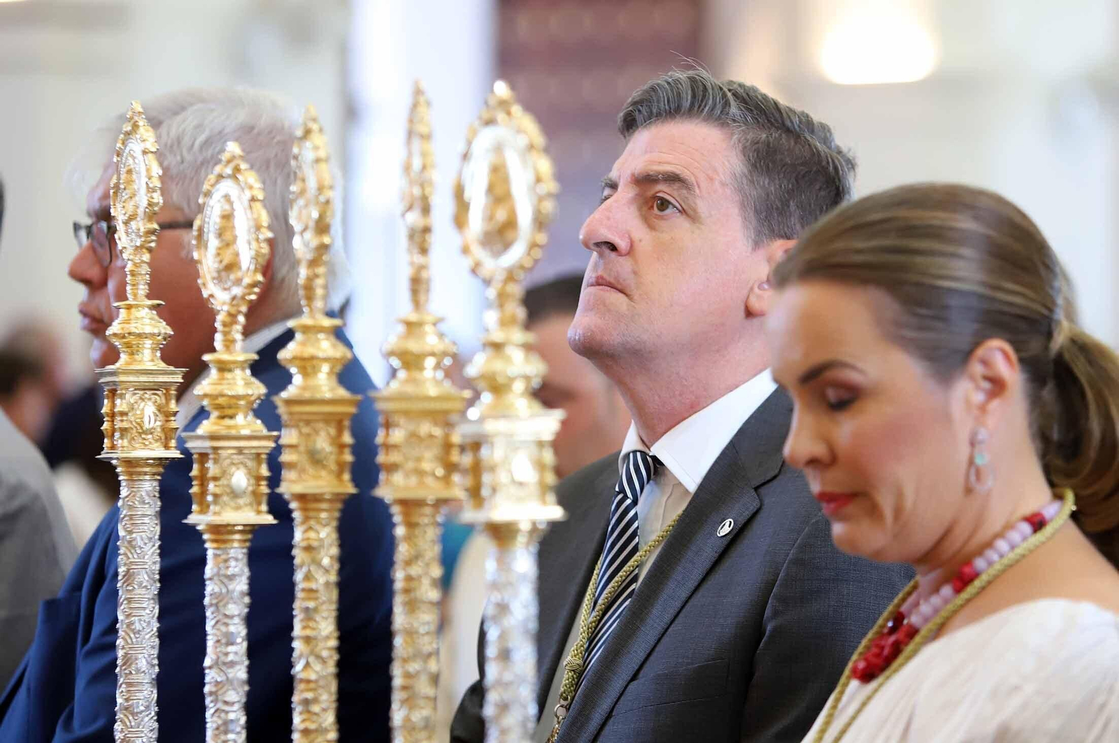 Imágenes de la procesión eucarística y solemne Función del Voto en El Rocío Chico