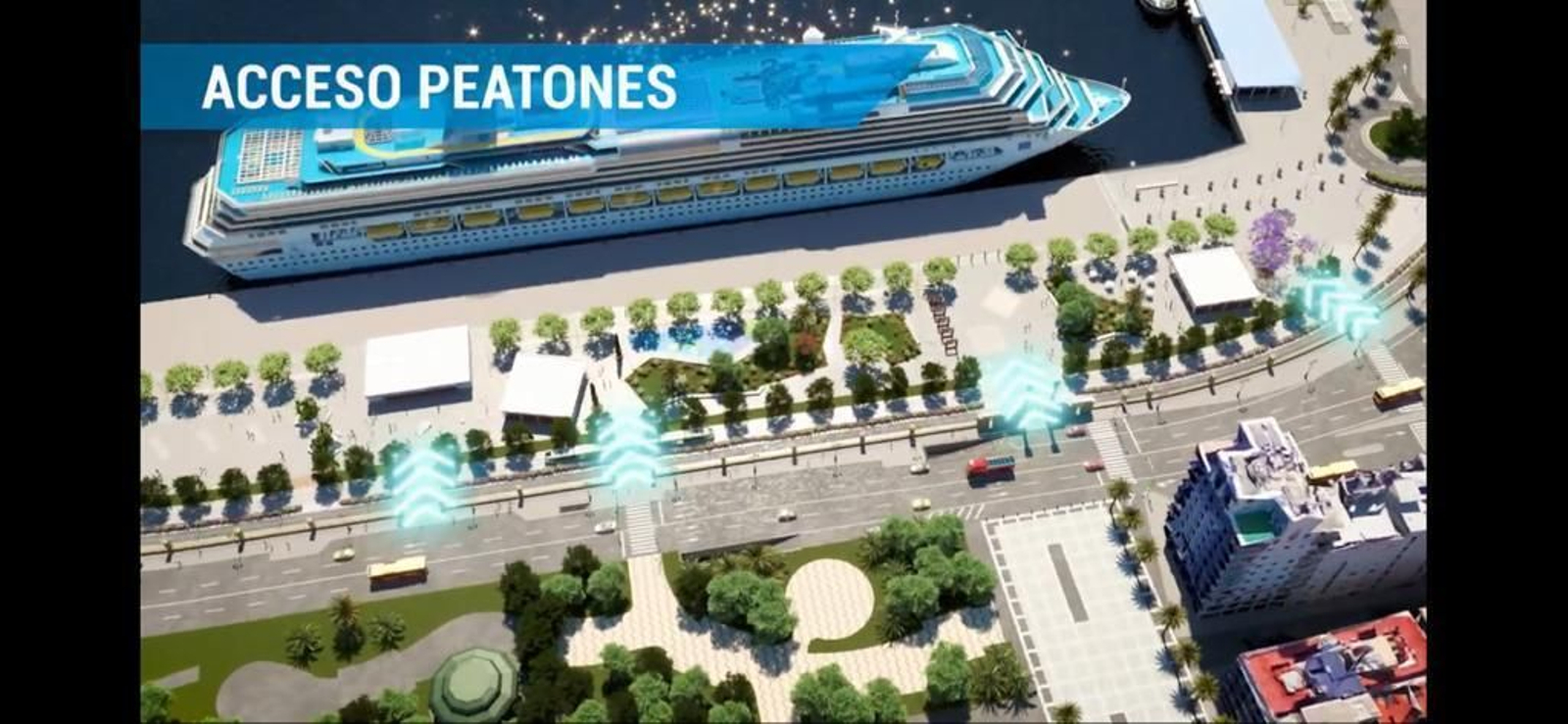 Así será la avenida que surja tras la integración puerto y ciudad Así será la avenida que surja tras la integración puerto y ciudad