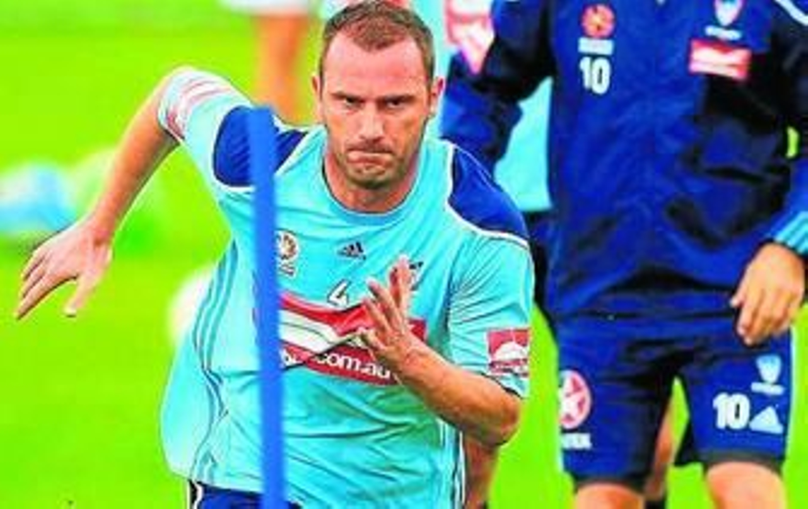 Despotovic, en un entrenamiento cuando militó en el Sydney FC.