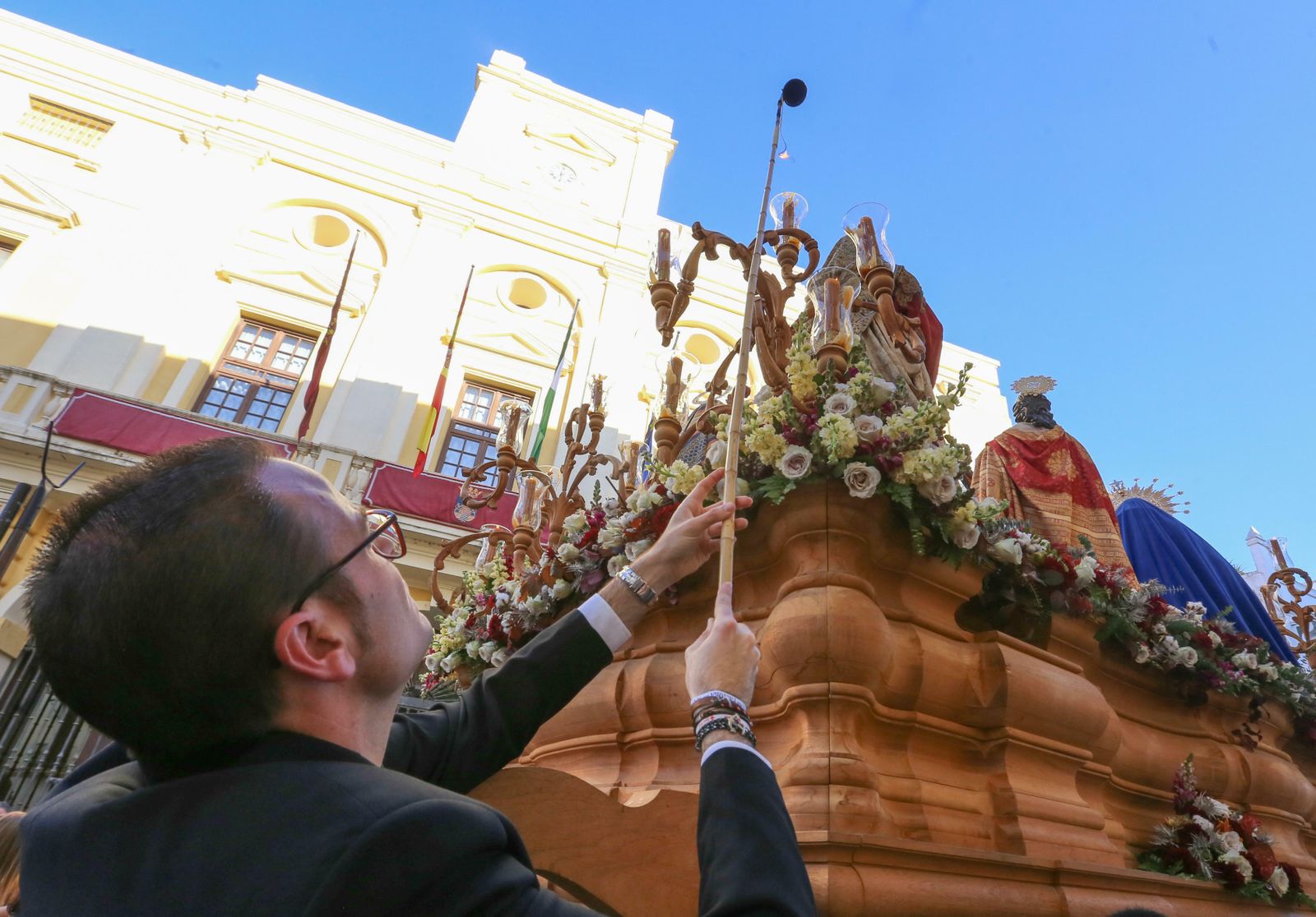 Imágenes de la procesión de Afligidos de Chiclana.
