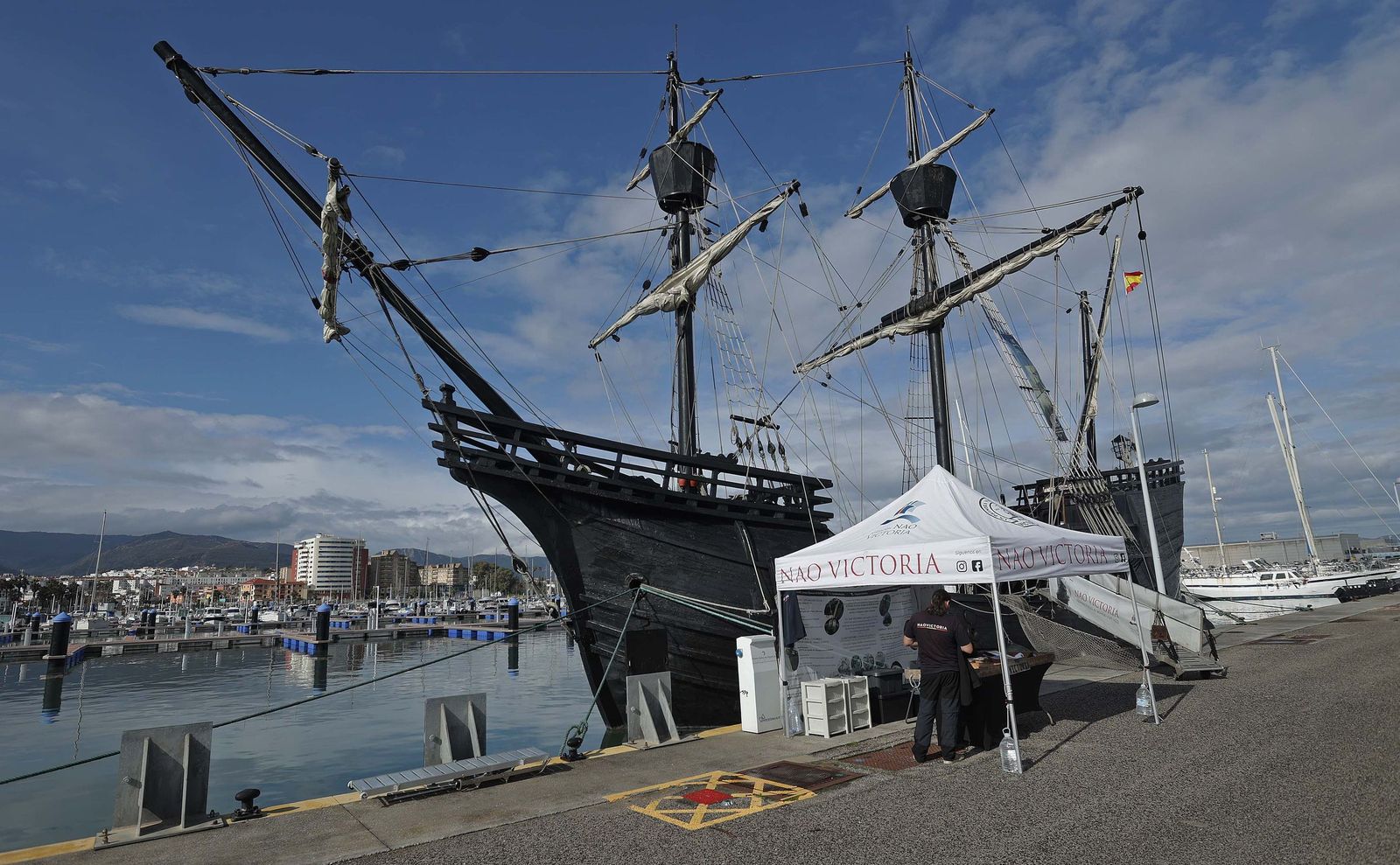 Fotos del navío Nao Victoria en Algeciras