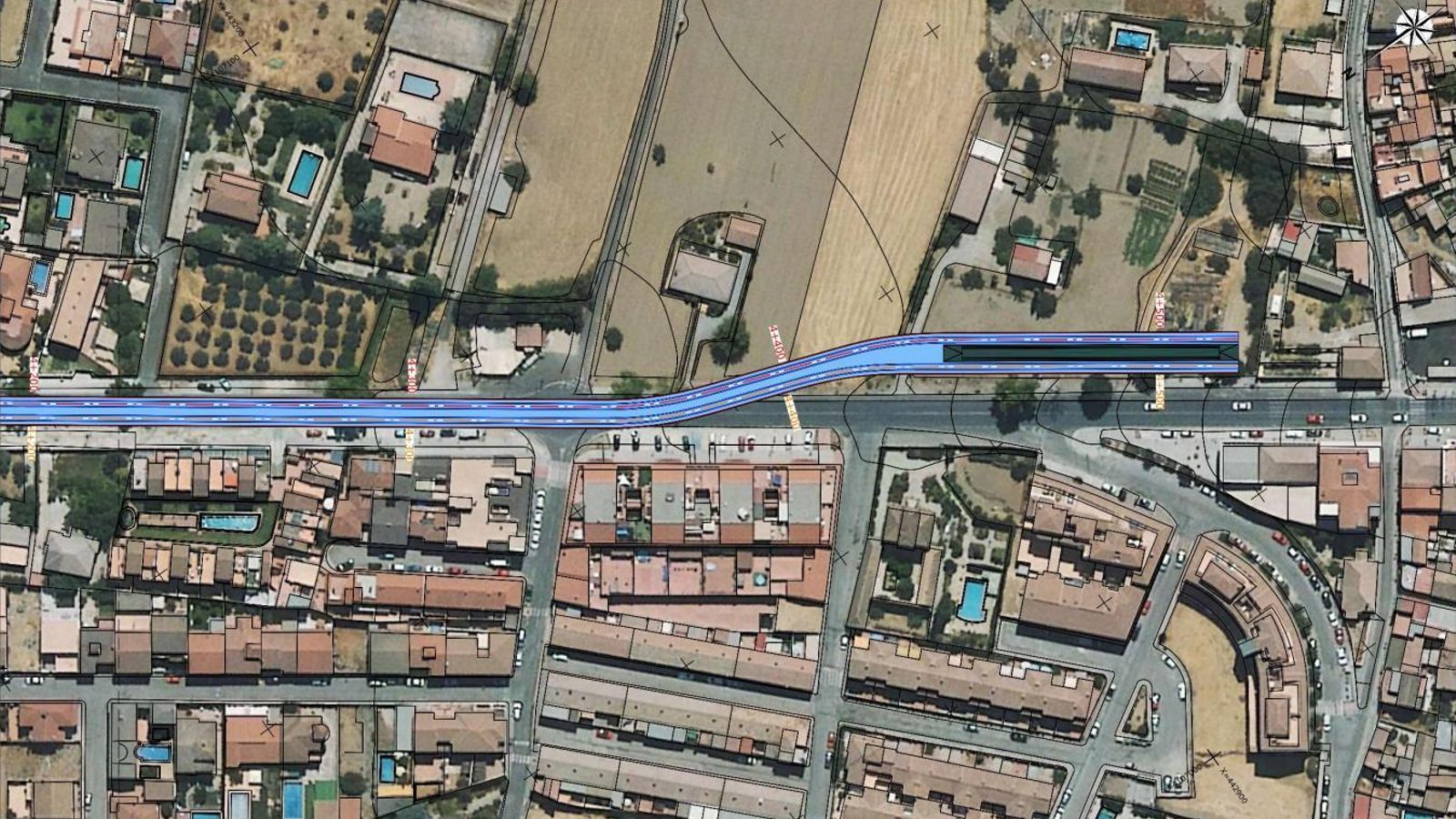 Plano de la llegada del Metro a Alhendín Plano de la llegada del Metro a Alhendín