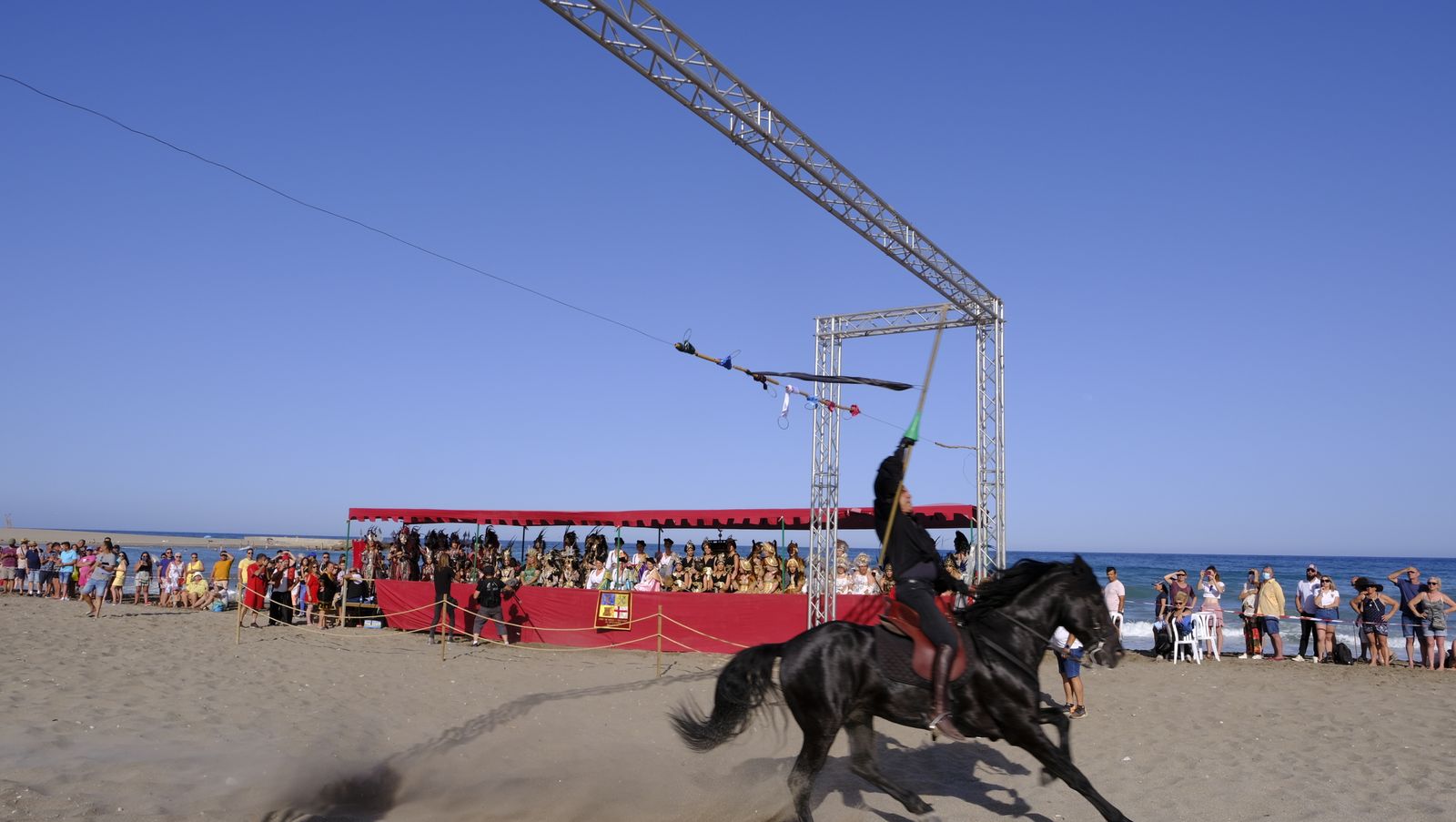 Imágenes del Torneo Medieval en la Playa del Lance. Moros y Cristianos de Mojácar