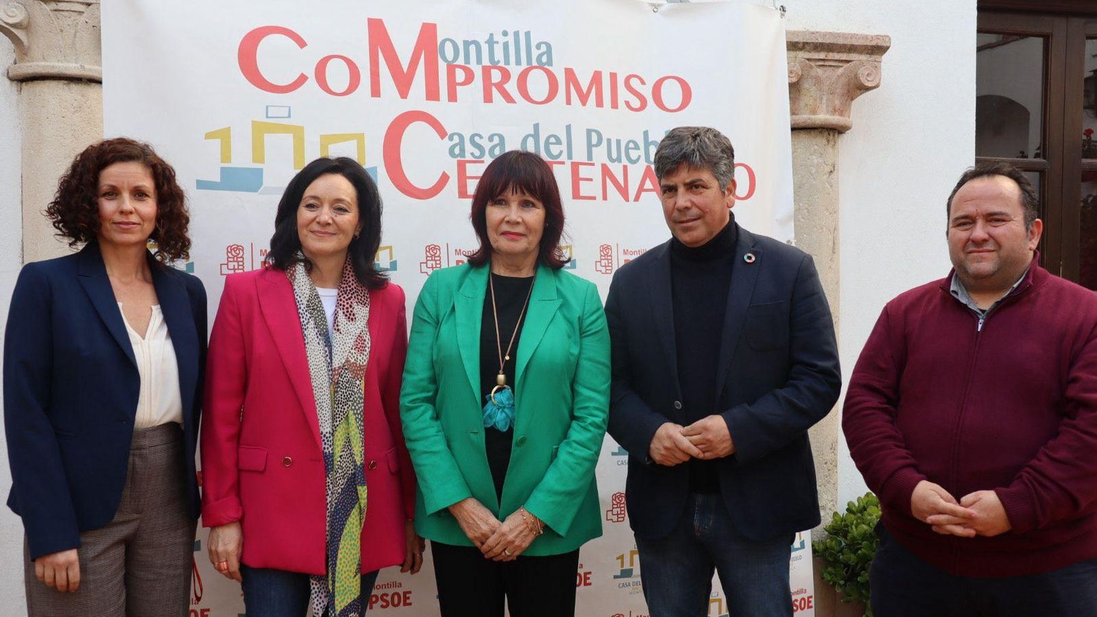 Micaela Navarro, en la Casa del Pueblo de Montilla.