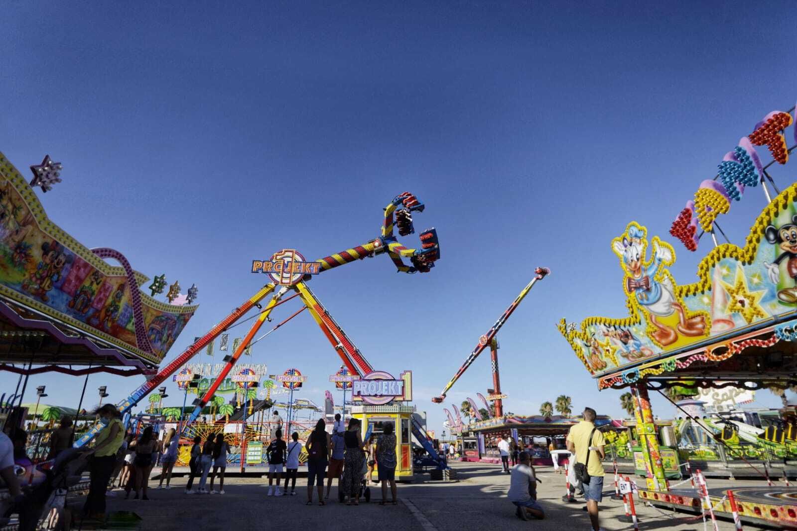 Atracciones instaladas en La Magdalena.