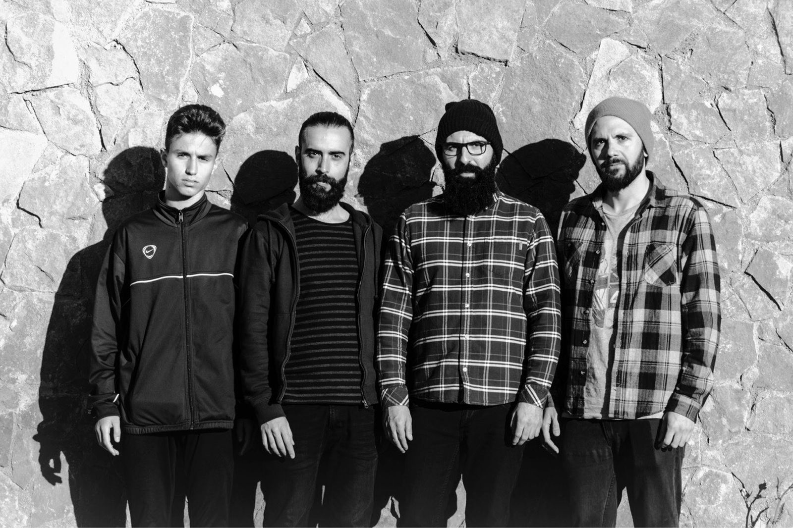 Los miembros de Humor Vítreo: Alex Roca (voz), Borislav Cvetkov (guitarra), Kike Morillas (bajo) y Javier Moreno (batería).