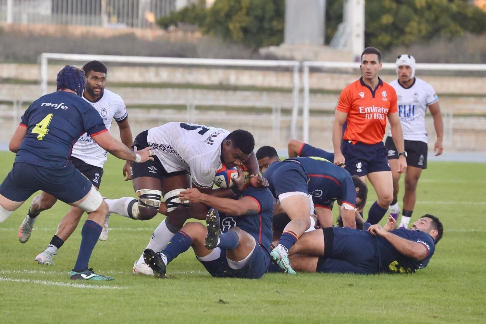 España-Fiyi de rugby en Málaga, en fotos