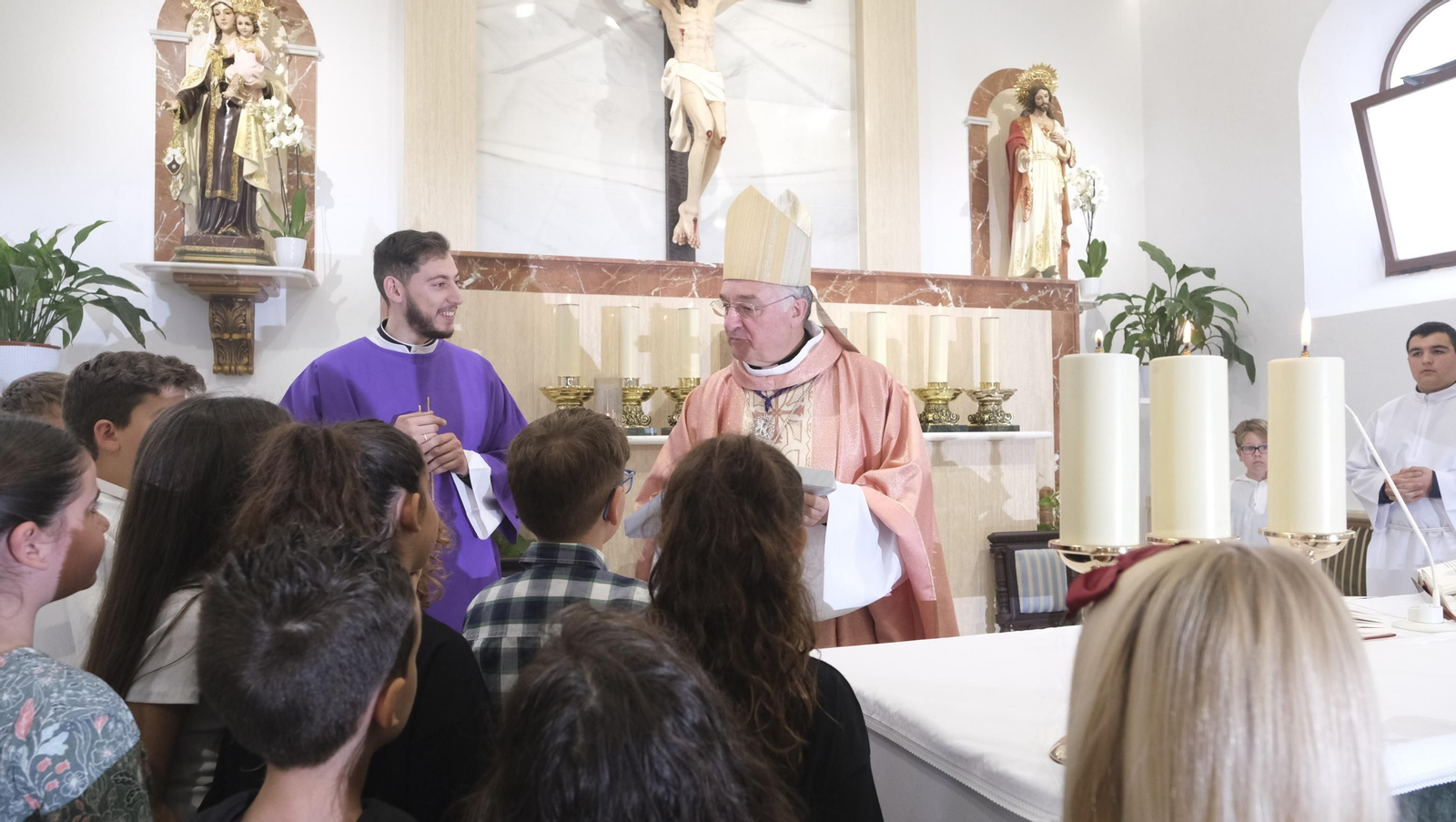 Imágenes de la bendición de la Borriquita de El Alquián, por el Obispo de Almería