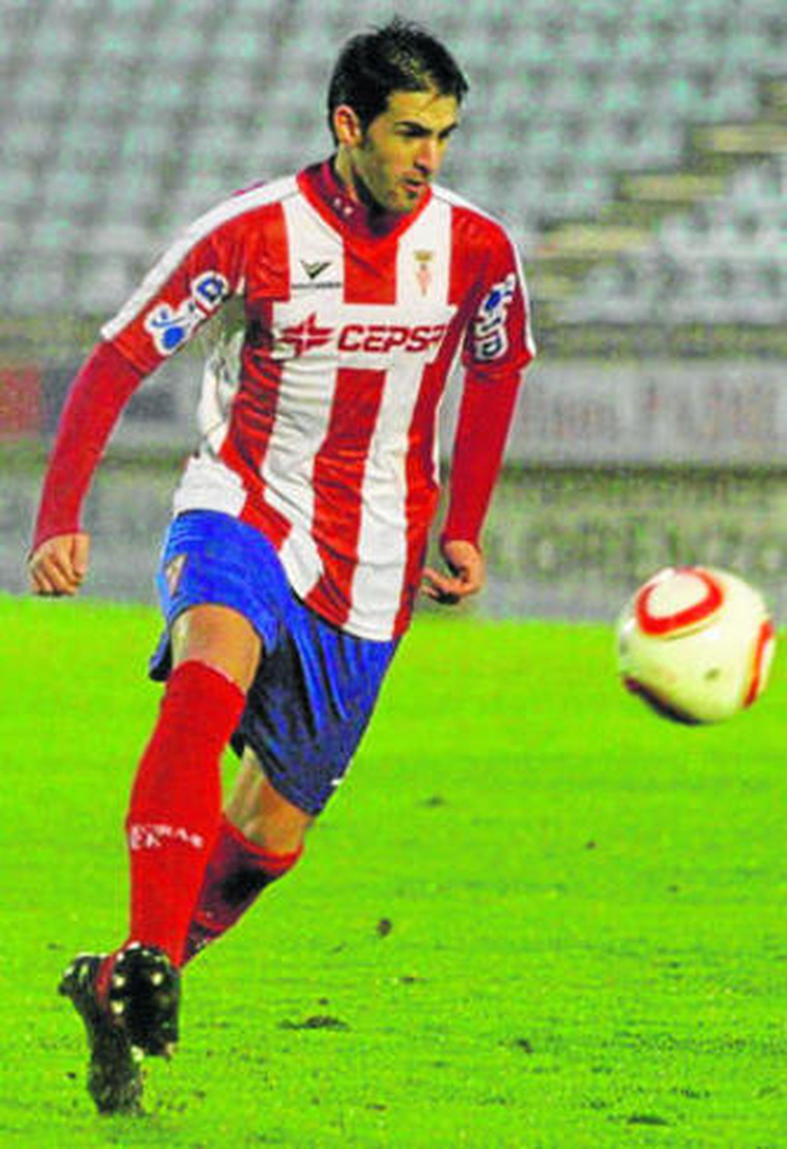 Eduardo Mena, en un partido del Algeciras.
