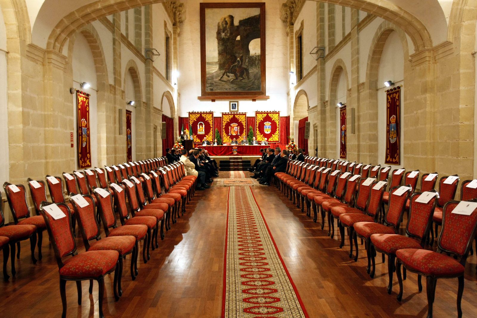 El auditorio municipal Monasterio de San Miguel, donde se celebrará el pleno de toma de posesión del nuevo alcalde.