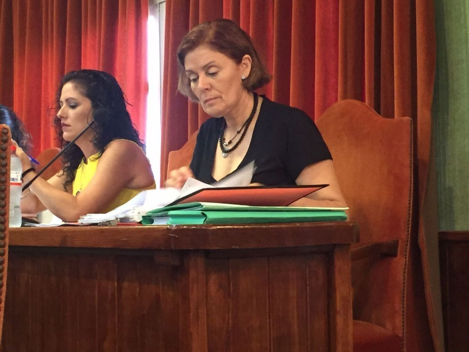 Imagen de María Dolores Sánchez, en un Pleno.