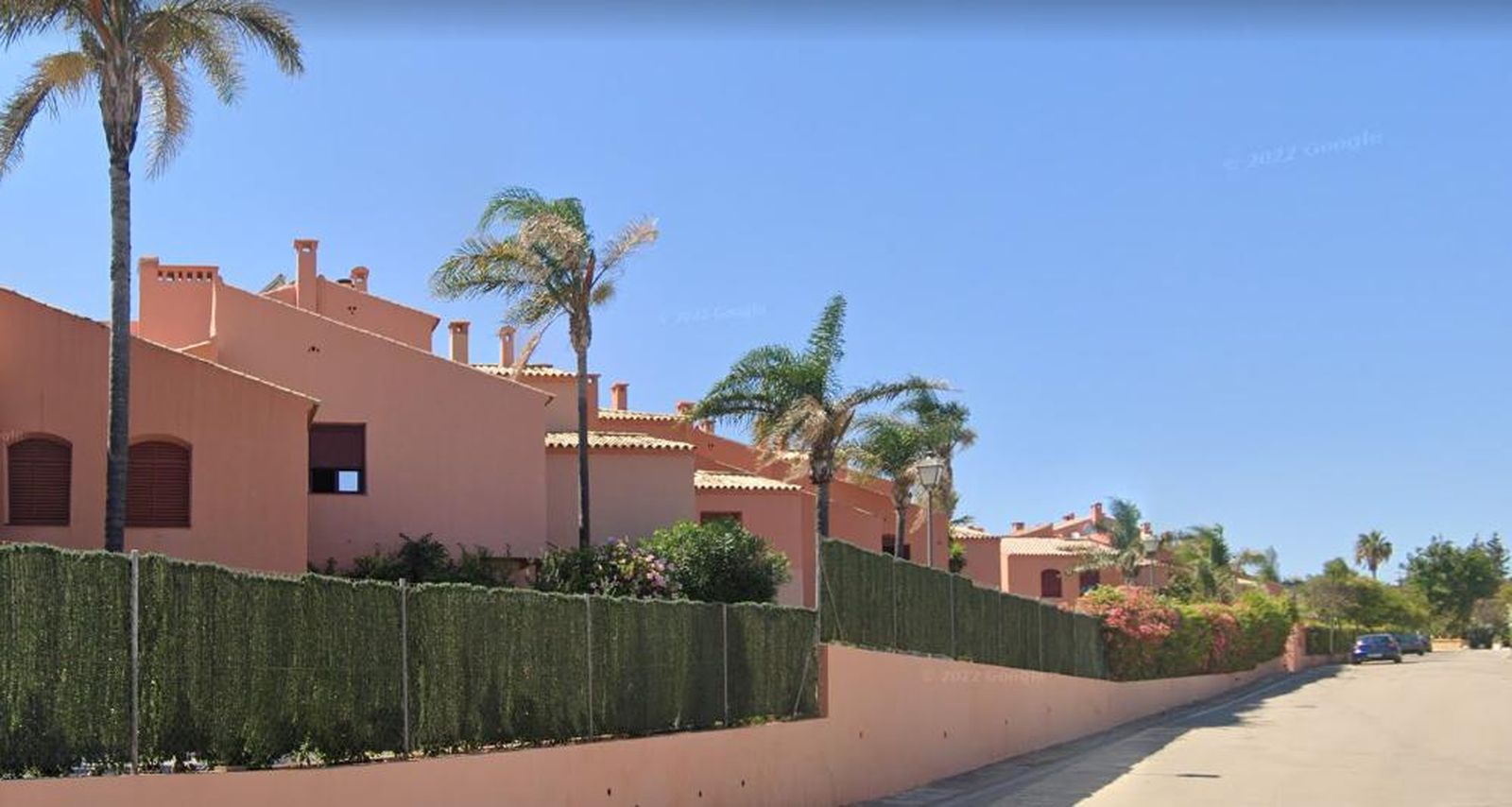 Vista de la calle Casas del Padrón, en Estepona.