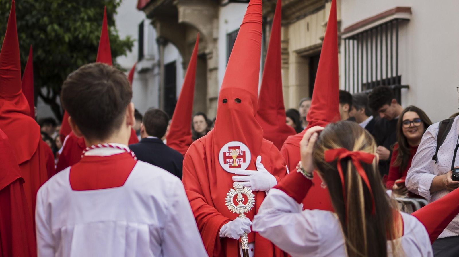 Imágenes de la Hermandad de la Cena en el Lunes Santo de Jerez 2025