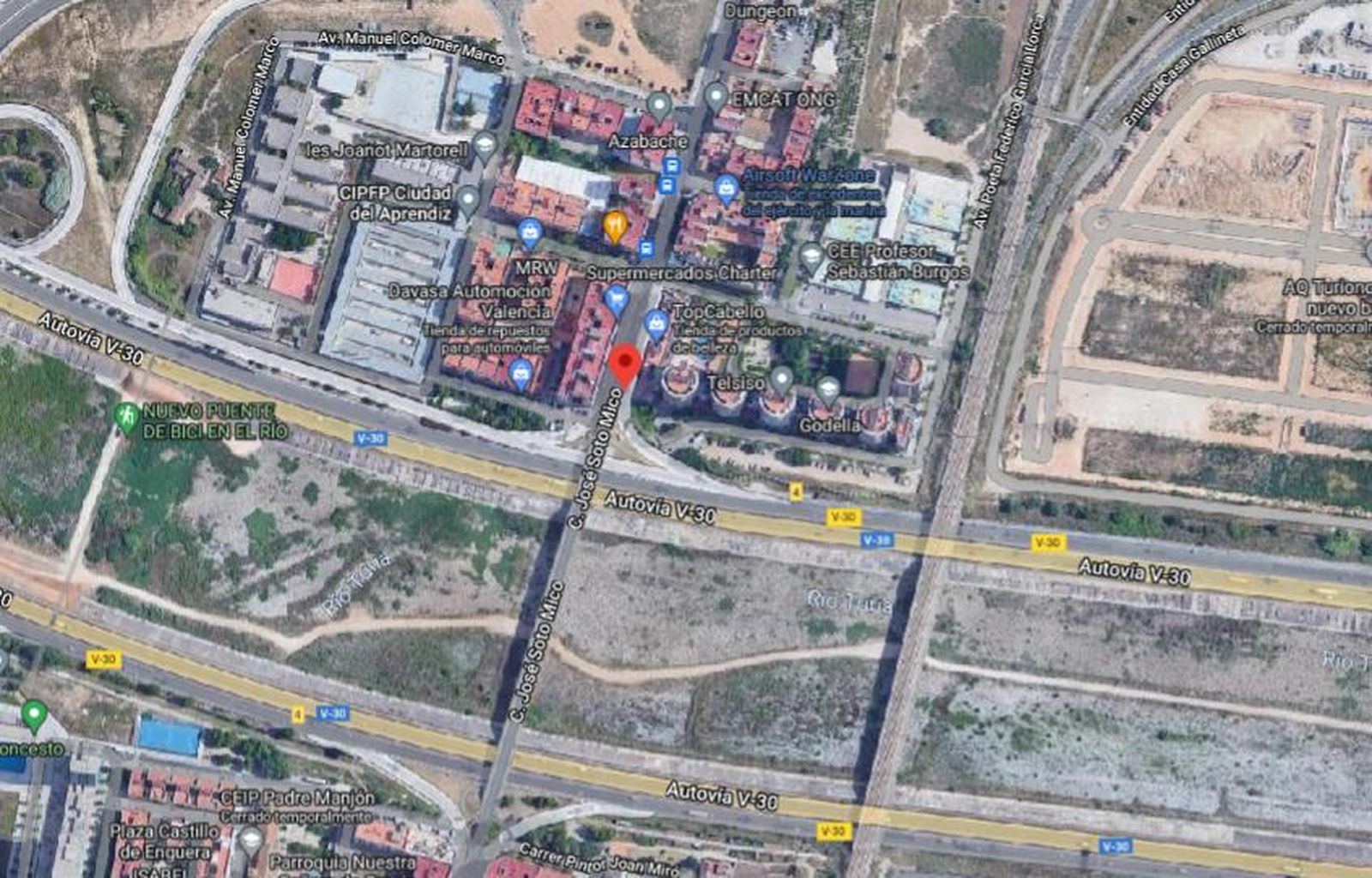 Situación de la calle donde ocurrieron los insultos