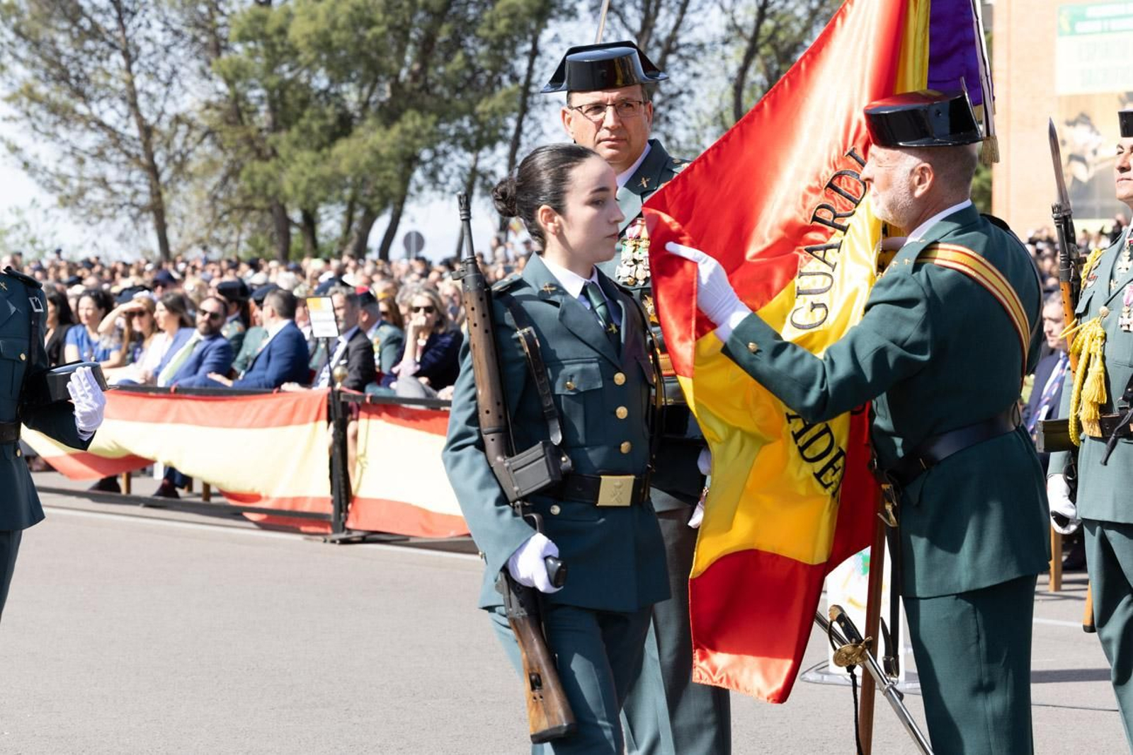 Acto de jura de bandera de la 130ª promoción de guardias civiles de la Academia de Baeza