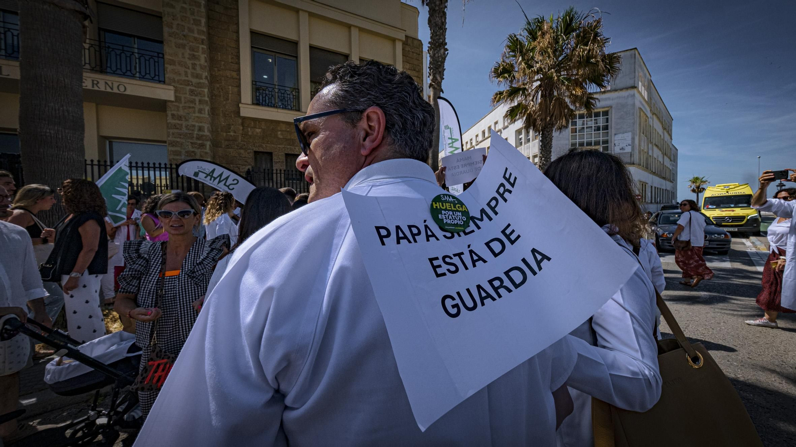 Las imágenes de la jornada de huelga de médicos en Cádiz