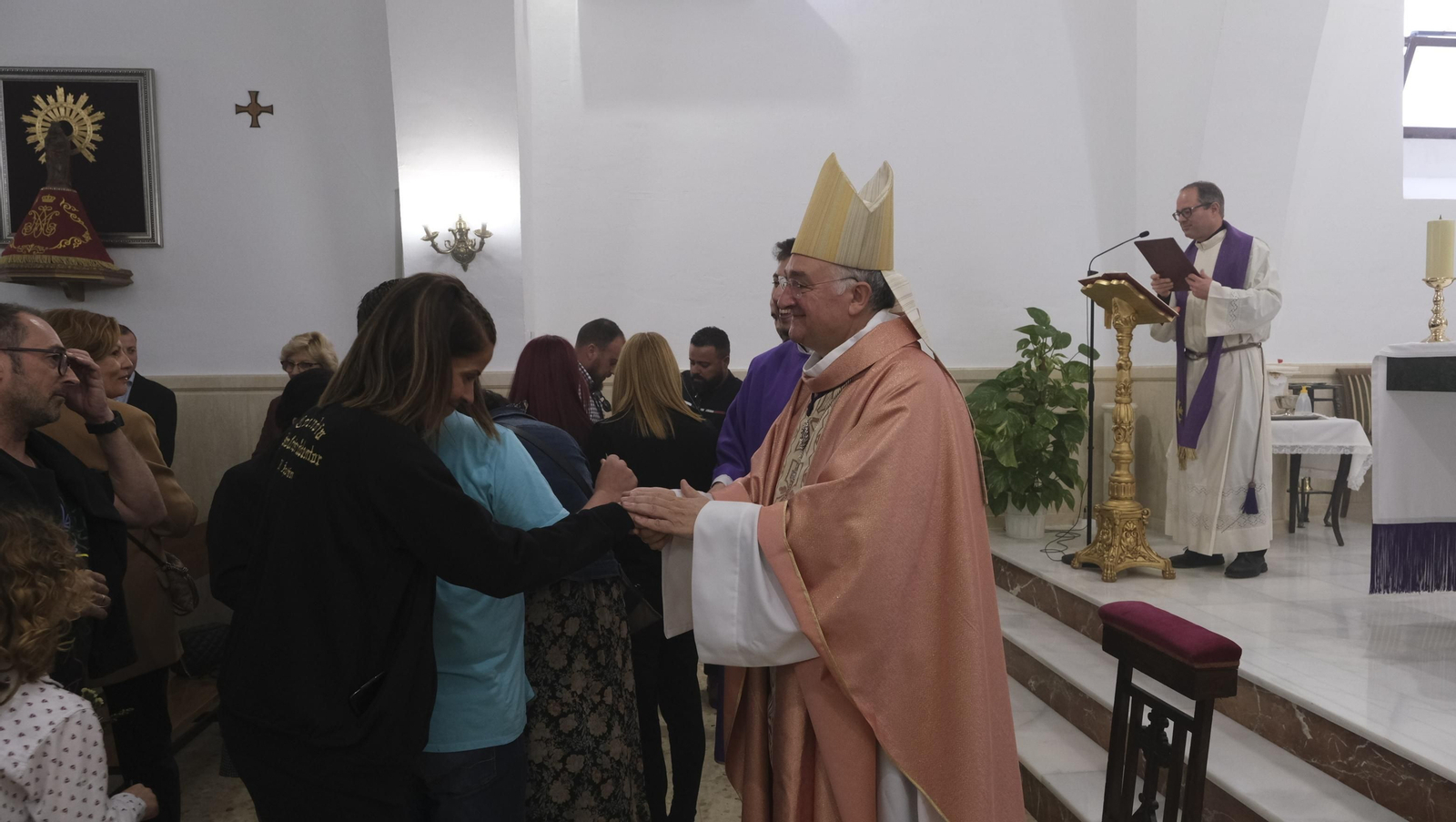 Imágenes de la bendición de la Borriquita de El Alquián, por el Obispo de Almería