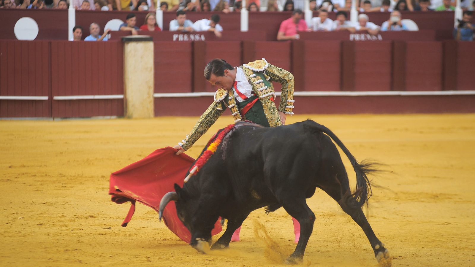 El malagueño Cayetano López, durante su actuación.