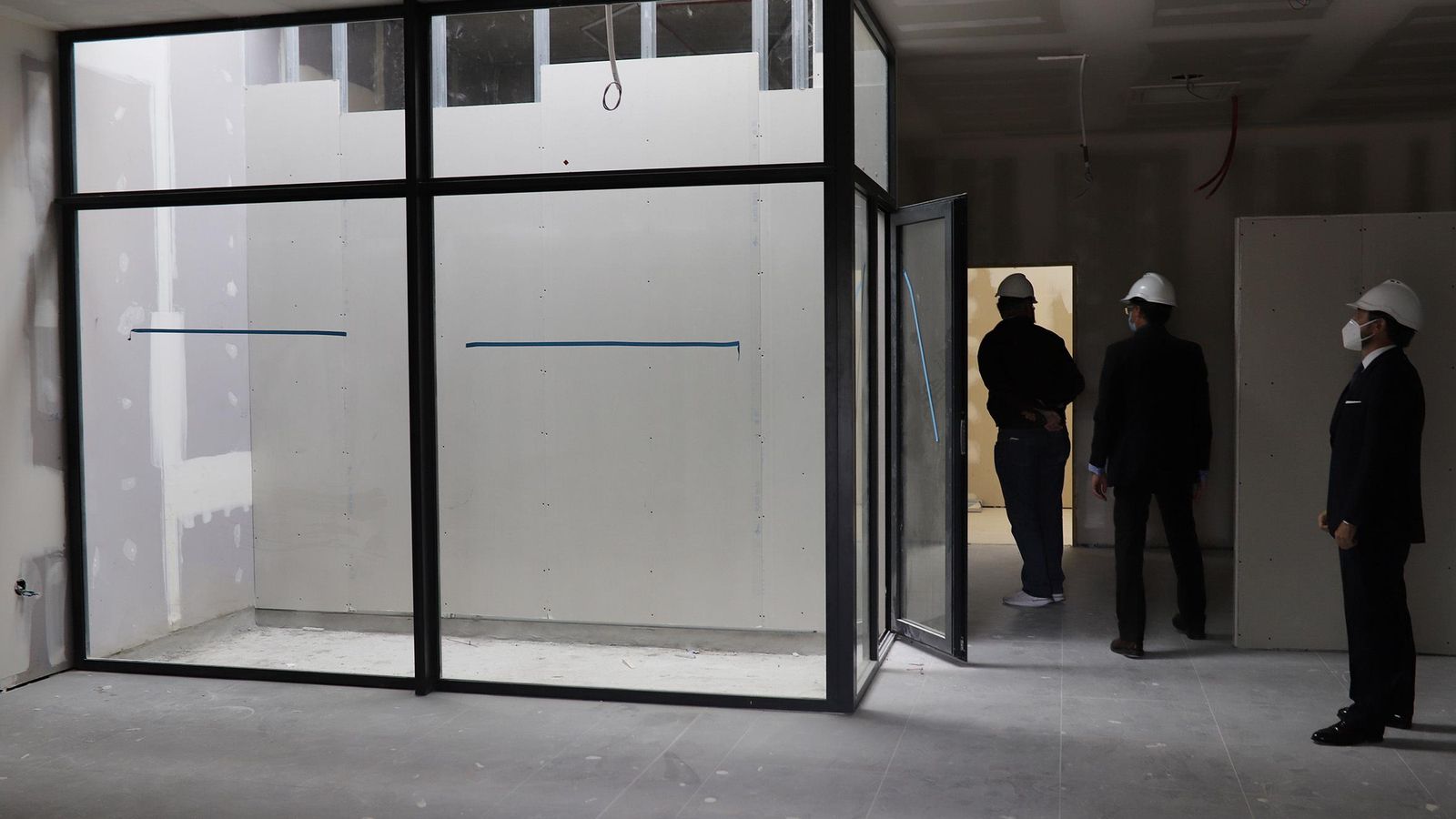 Una de las salas, que tendrán pequeños jardines artificiales en el interior.