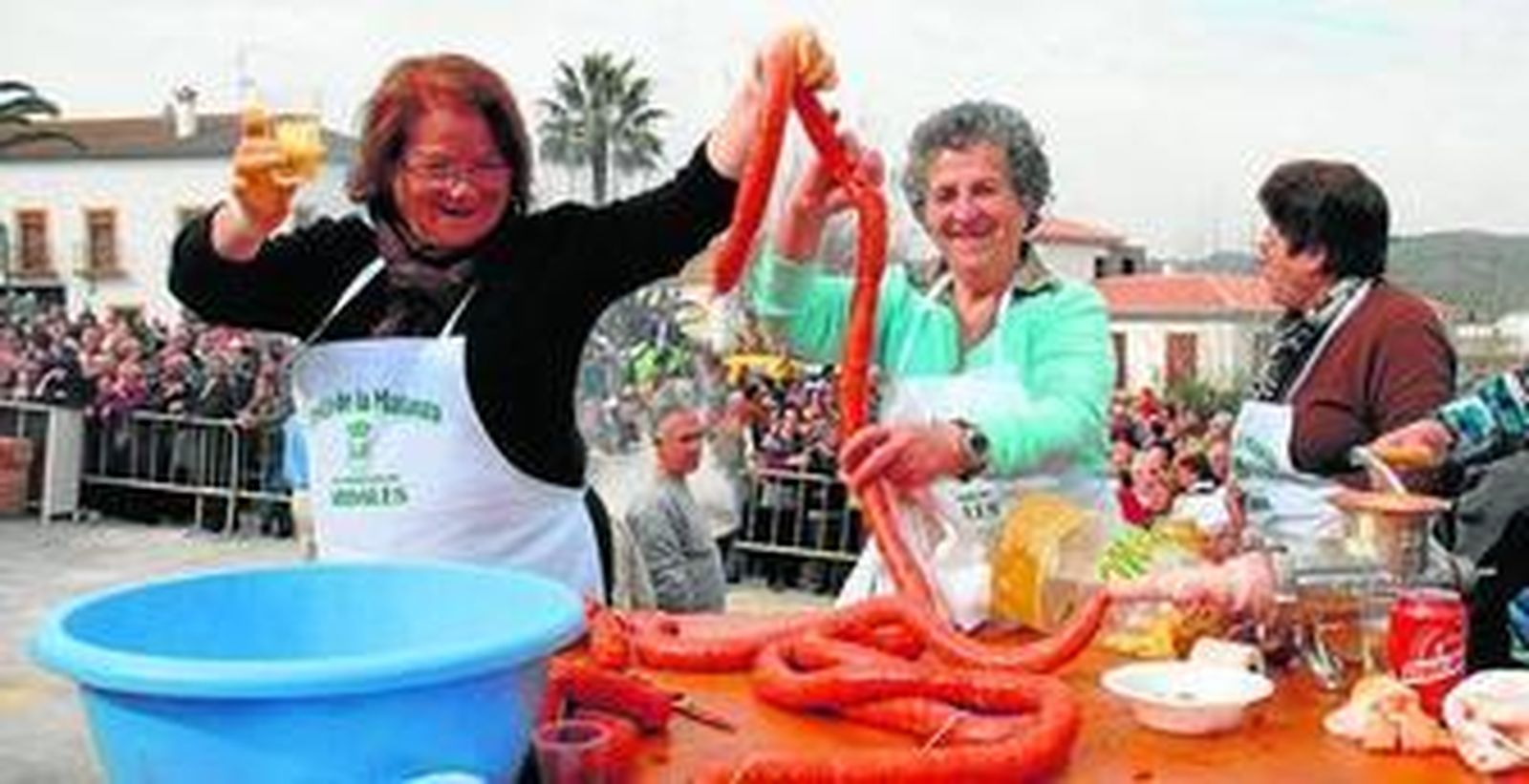 Mujeres en una edición anterior de la fiesta.