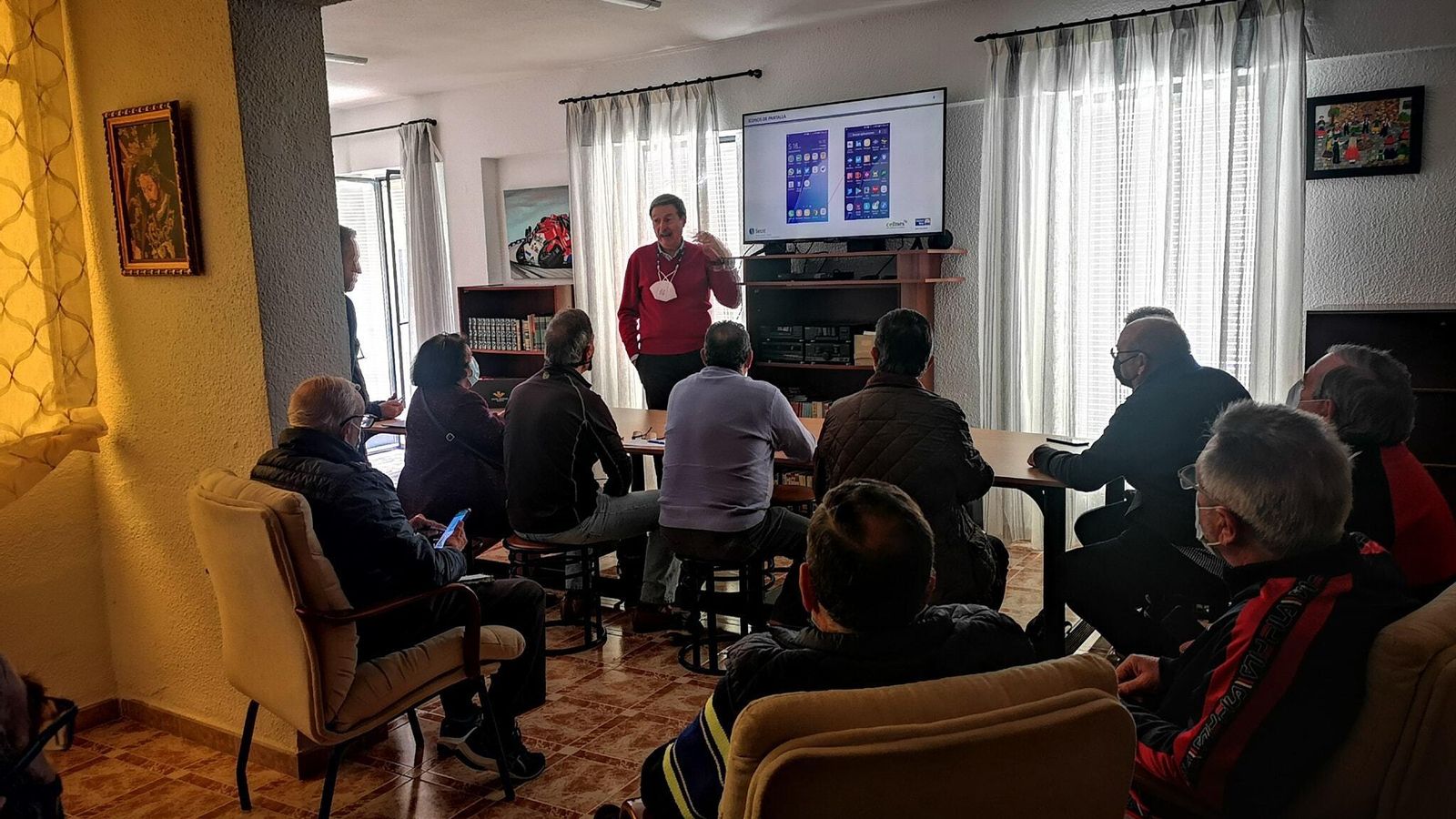 Curso sobre la utilización de teléfonos móviles.