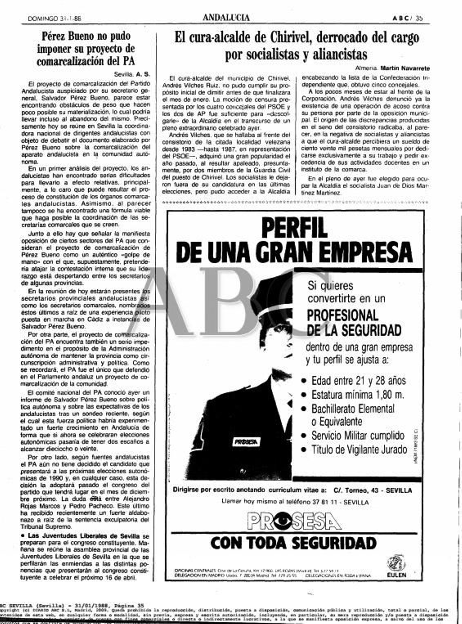 Noticia de diario ABC del suceso.