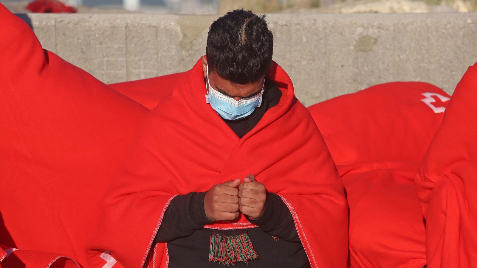 Migrantes rescatados en Algeciras